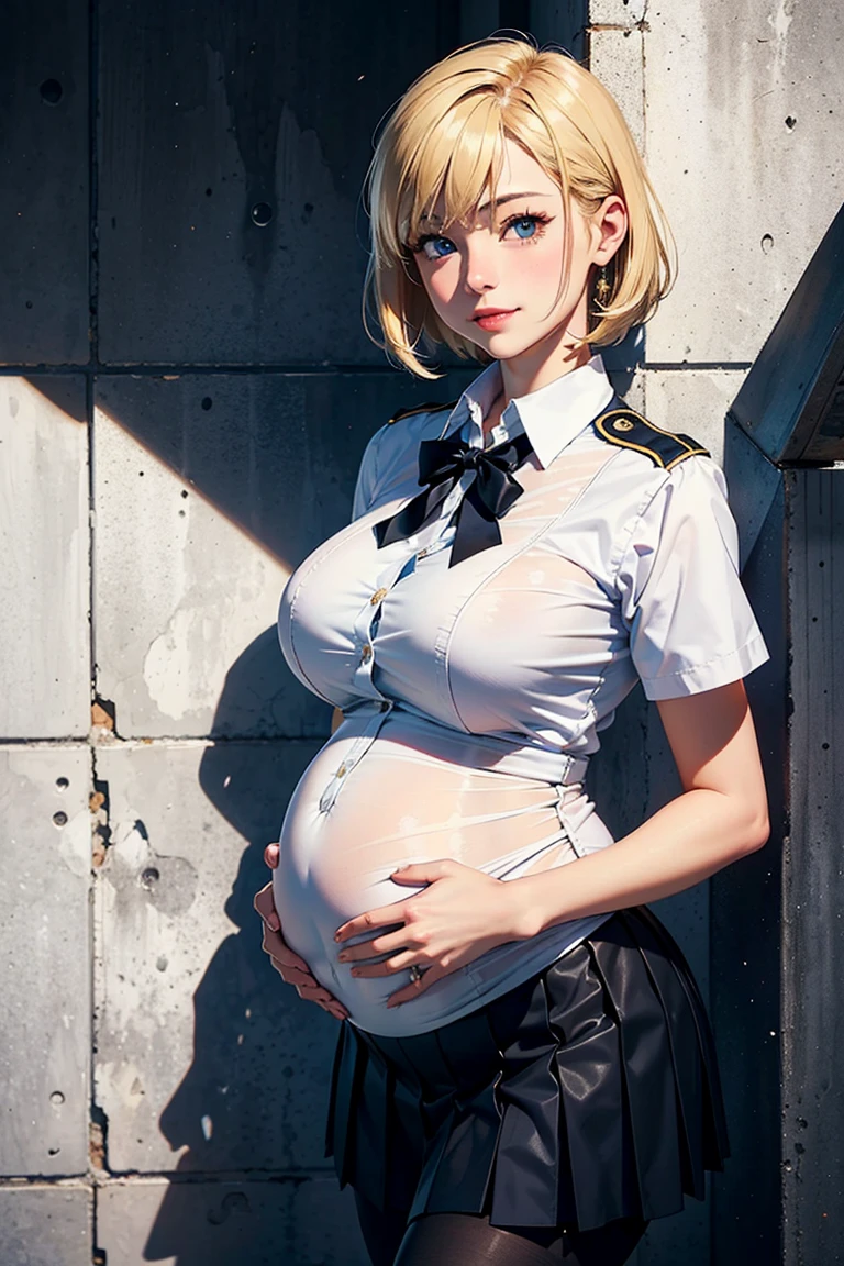 masterpiece, superb, 1 girl, best quality, looking tummy, blushing, smiling, pregnant belly, pregnancy, pregnant, exposed, armpits, white bra, white panties, back of arms, ice silk bra, white liquid on breasts, ice wire forceps, buttocks, open belly, open belly, open belly, big belly, pregnant twins, big belly, no clutter on the tummy, bedroom, bed, whole body, building feet, open legs, crotch exposed, raised legs show, white liquid, october pregnancy, cleavage, side breasts, breasts, exposed, Large breasts, white liquid on the body, exposed breasts, exposed cleavage, pushed
