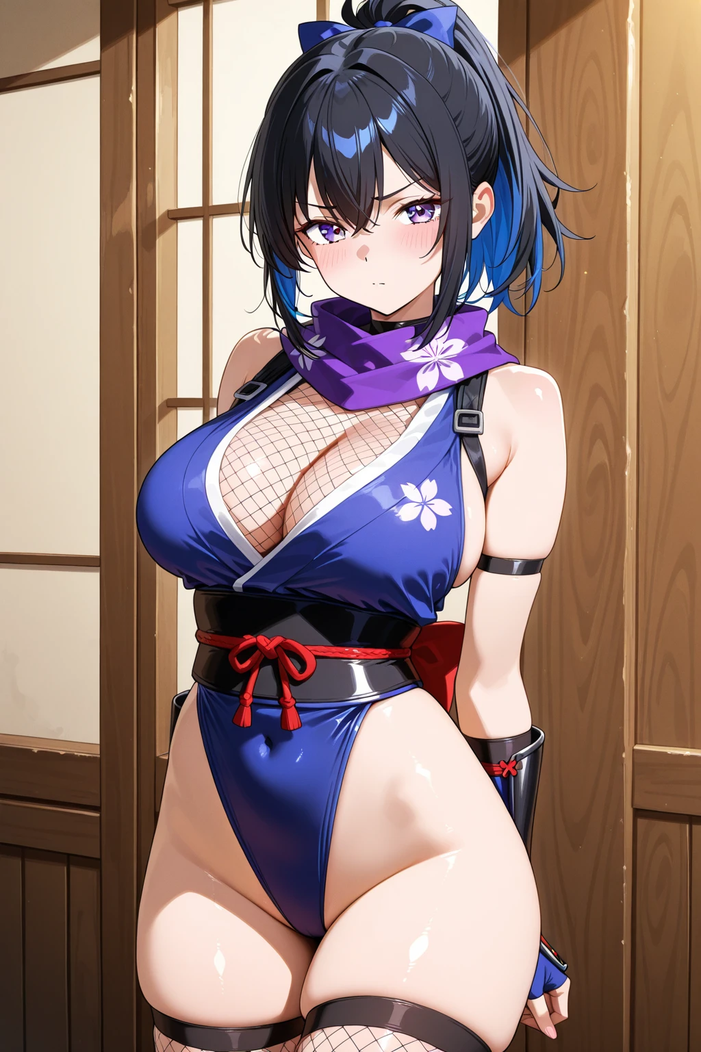 masterpiece, best quality, beautiful art, high resolution, well formed hands, body and fingers, 1 woman, solo, Ami  Tsuruga, full body picture, grown up, adult, large and rounded breasted, cleavage, hair ornament, wearing a Tyris Flare outfit ,  white_bikini, full body, sexy and skimpy  bikini, gorgeous  hips, legs and thighs bouncing breasts, red boots,ryona,in peril, she is  defeated, knocked out, passed out, closed eyes, exhausted, unconscious, laying down on the sand, extended exposed body, full body on the sand, breathing heavily, sexy smirk on her face, bouncing breasts, sexy defeated pose, defeat and  KO scene, fallen beauty, martial arts tournament with beach environment                     