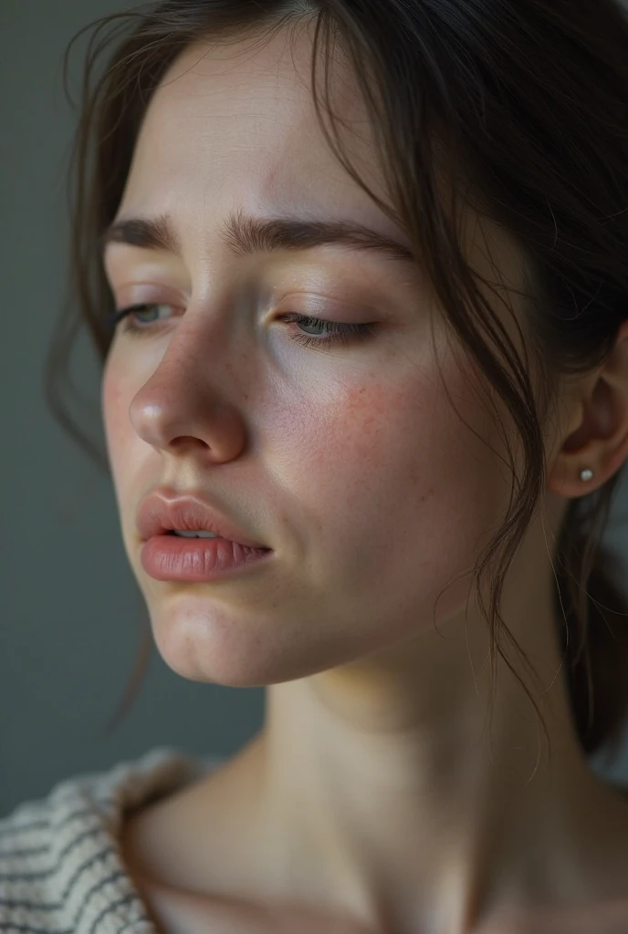 1girl, solo, upper body, looking at viewer, white background, long hair, epiCRealism fcHeatPortrait asmrdarling