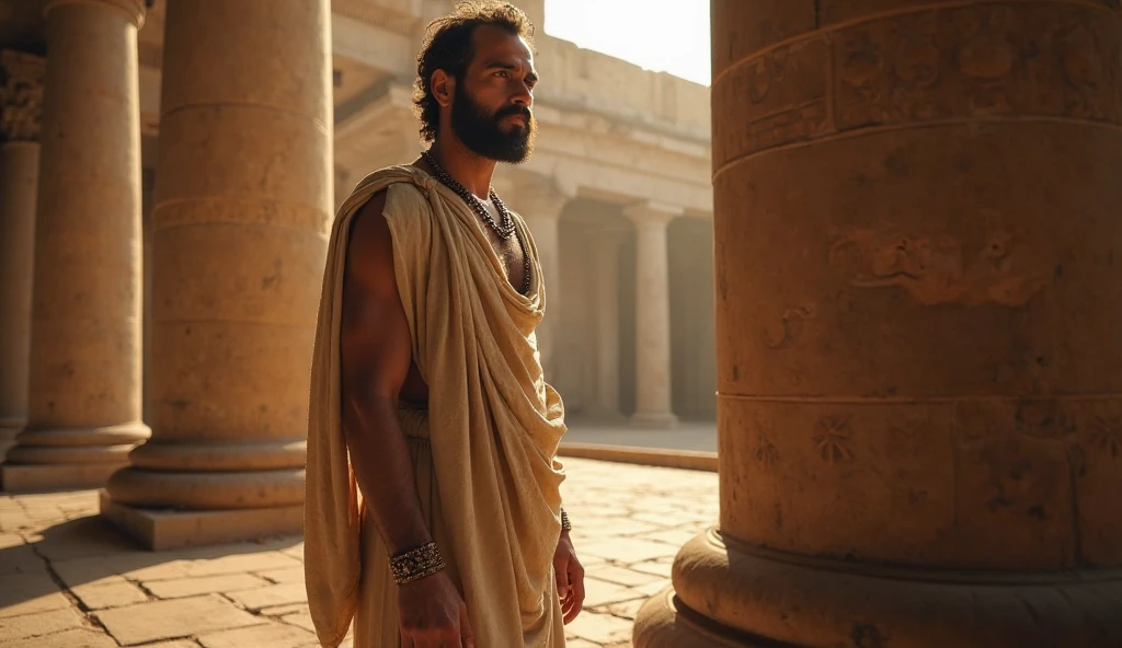 a messenger delivering a message in ancient Rome, Rome 30 BC, highly detailed, cinematic, digital art, photorealistic, (best quality, 4k, 8k, highres, masterpiece:1.2), ultra-detailed, (realistic, photorealistic, photo-realistic:1.37), intricate details, exquisite details, incredible details, masterfully painted, vibrant colors, dramatic lighting, dramatic shadows, warm lighting, historical, classical architecture, cobblestone streets, togas, laurel wreaths, roman empire, ancient civilization, scroll, parchment, quill, historical accuracy