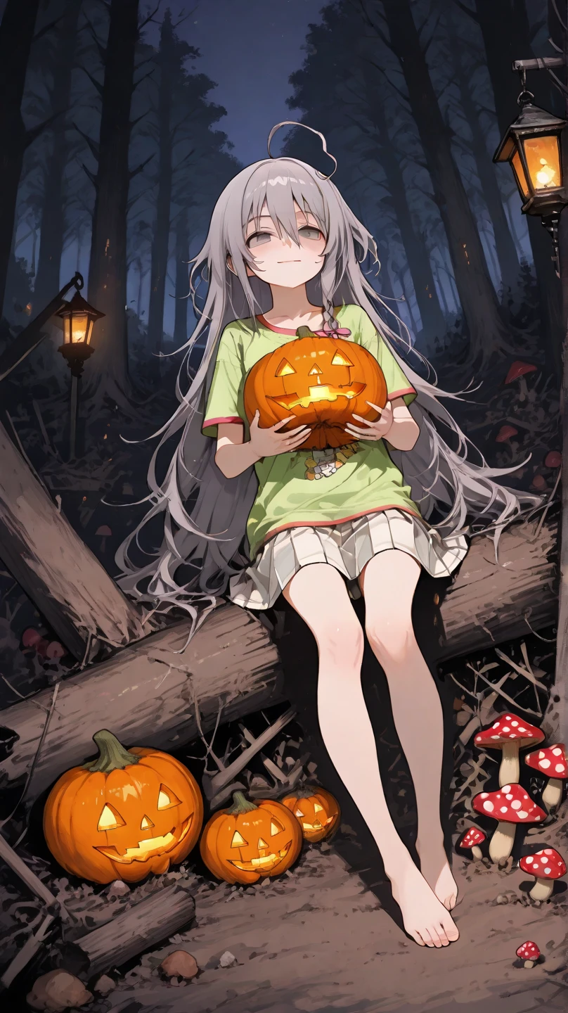 score_9, score_8_up, score_7_up, 1girl, night elf, sitting, feet out of frame, sitting undrer a tree, crossed legs, long hair, short skirt, loose, furs, fur clothes, glowing eyes, public tattoo, forest witch, pets, pumpkins, werewolf, giant carnivore tree, enchanted fantasy (treehouse), treehouse at background, glowing green fog, forest throne, mushrooms, fireflies, moss, vines, night, darkness, score_6_up, uncensored, rating_questionable, rating_explicit, very aesthetic,(intricate details), (hyperdetailed), (soft focus:1.1), 8K,masterpiece, best quality , <lora:xl_more_art-full_v1.safetensors:0.65:0.65> <lora:neg4all_bdsqlsz_xl_V7.safetensors:0.8:0.8> <lora:hentai_anime_style_xl_v1.safetensors:1:1> <lora:RMSDXL_Enhance.safetensors:1:1> <lora:Concept Art Twilight Style SDXL_LoRA_Pony Diffusion V6 XL.safetensors:0.8:0.8>;