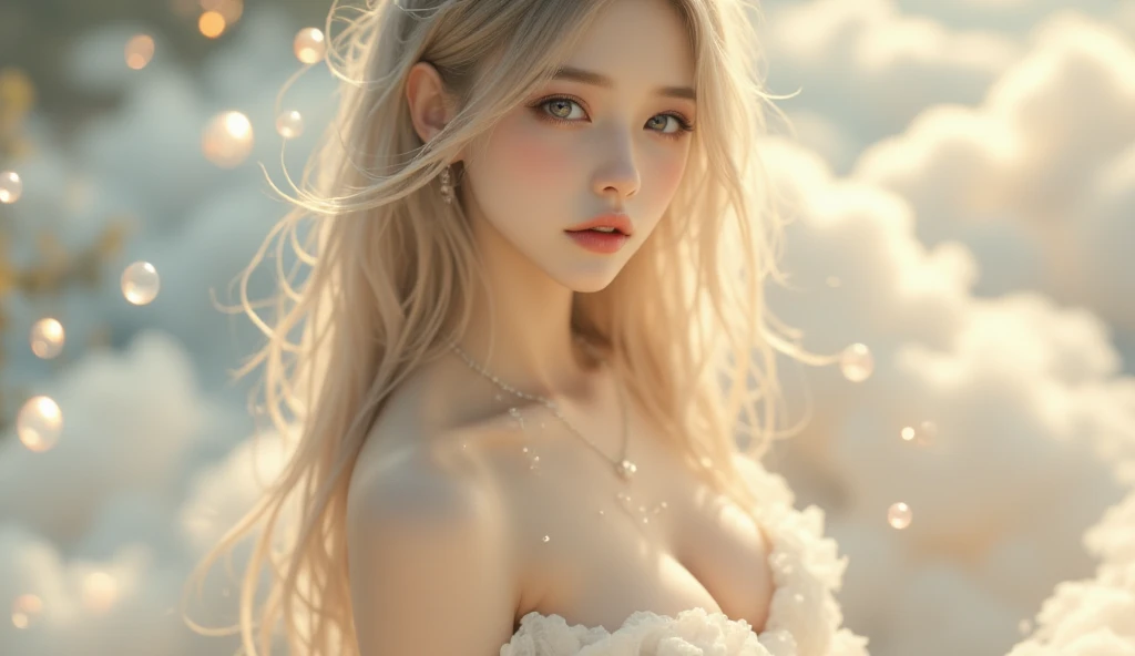 (realistic: 1.4), (masterpiece, side lighting, beautiful and delicate eyes: 1.2), masterpiece*portrait, low water, 20-year-old,realistic face, 3d face, bright eyes, romance gray voluminous hair, Glossy skin, alone, embarrassing, Bold lighting