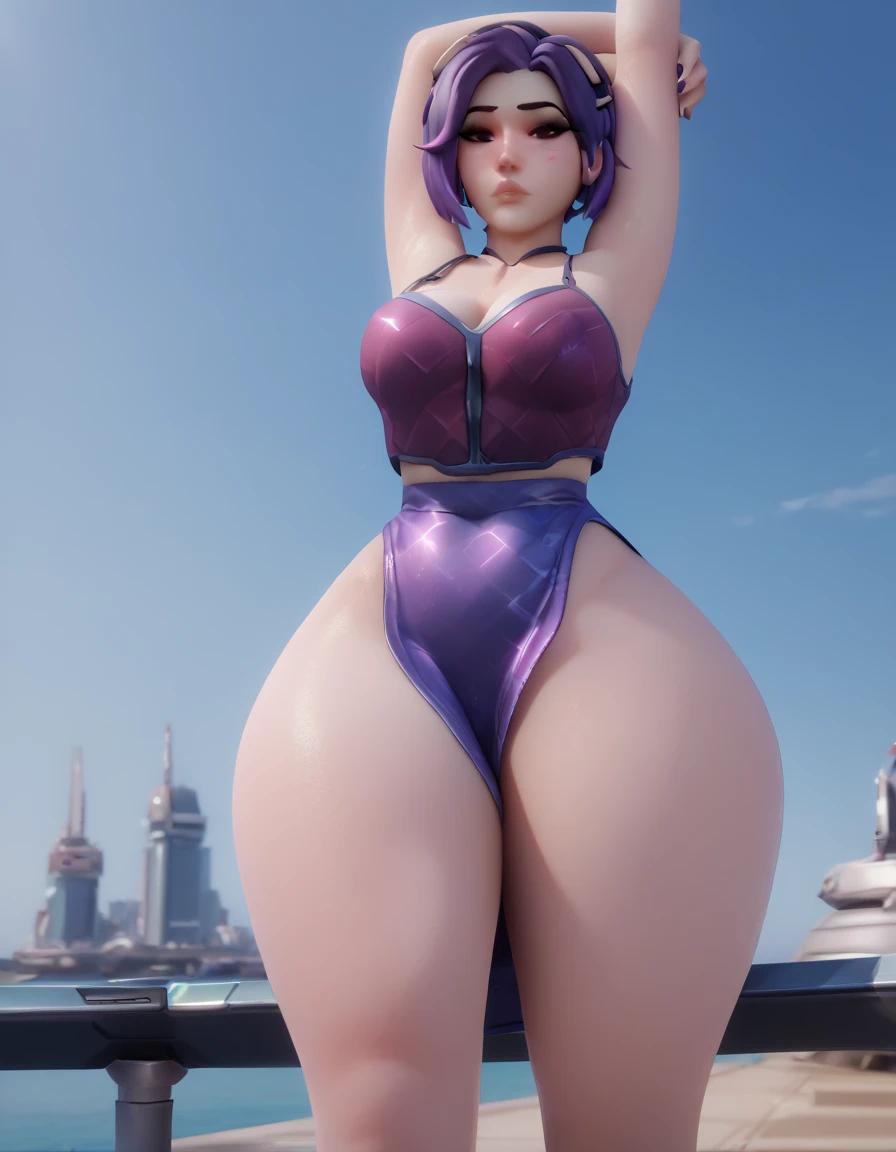 keqingdef,keqingopulent,keqingrnd,Genshin Impact,Purple eyes,purple hair,Double Ponytail,glovelack stockings,sitting in water throne,tmasterpiece,Huge stacked breasts,The kinky exposed ,(Surreal breasttremely full breasts)),((Super large)),Big breasts Thin waist,(((Extremely large breasts))),seductiv,High detail,hyper qualit,high resolution,8K,8k smooth,(reality: 1.2),(Highly realistic,Ultra-realistic,photograph realistic),(Realism: 1.2),Solo,(Perfect feminine curveig breasts:2),(Huge breasts:2),(gigantic cleavage breasts:2),(Large breasts:2),(Bare tits:1.4),(chiseled abs : 1.1),Nice strong legs,,(Curvy:1.1),Narrow waist,(gigantic hip:1),(Thick thighs:1),(Thick legs:1),Muscular,(body builder:2)