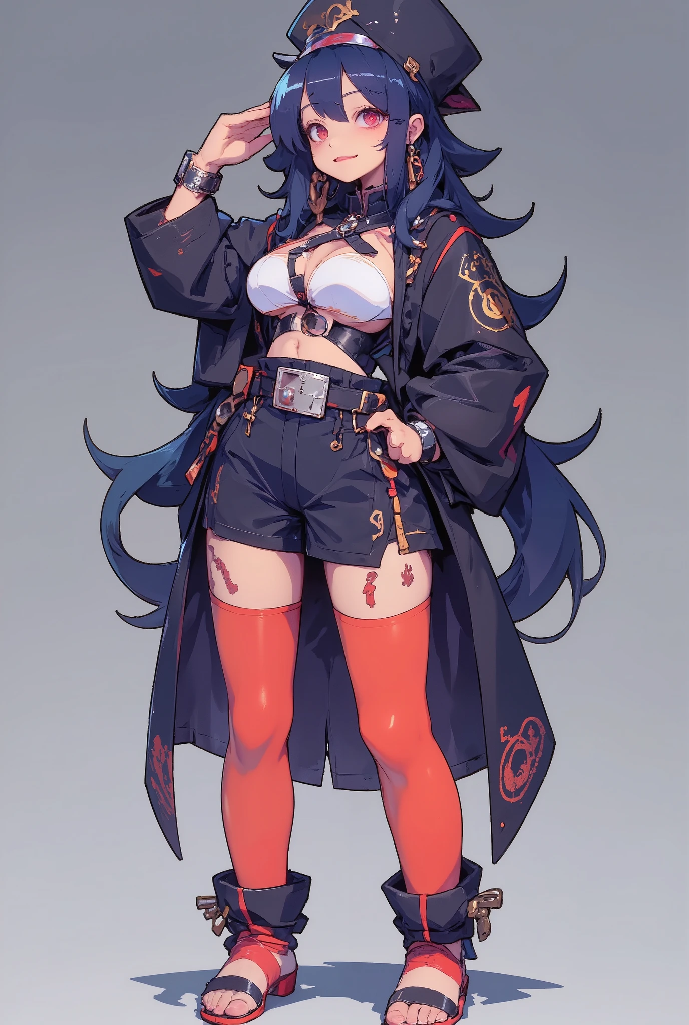 (obra-prima:1.4), (qualidade superior:1.3), (ultra detalhado:1.2), ((1 garota ninja)), ((adorable shy pose)), ((Cute embarrassed expression)), ((charming shy smile)), ((scratching head gesture)), ((long flowing blue hair)), ((revealing short ninja top)), ((slim-fitting ultra-short ninja shorts)), ((ninja belt with pockets)), ((traditional ninja sandals)), ((firm natural breasts:1.2)), ((delicate thin waist )), ((harmonious wide hips)), ((feminine shapely legs)), ((pele suave perfeita)), ((ideal feminine proportions:1.3)), ((soft natural curves)), ((ninja band on forehead)), ((ornate ninja details)), ((dramatic soft lighting)), ((romantic ninja atmosphere)), ((traditional Japanese bottom)), ((feminine ninja elements)), ((graceful dynamic pose)), detailed anime style, soft lighting, ninja aesthetic