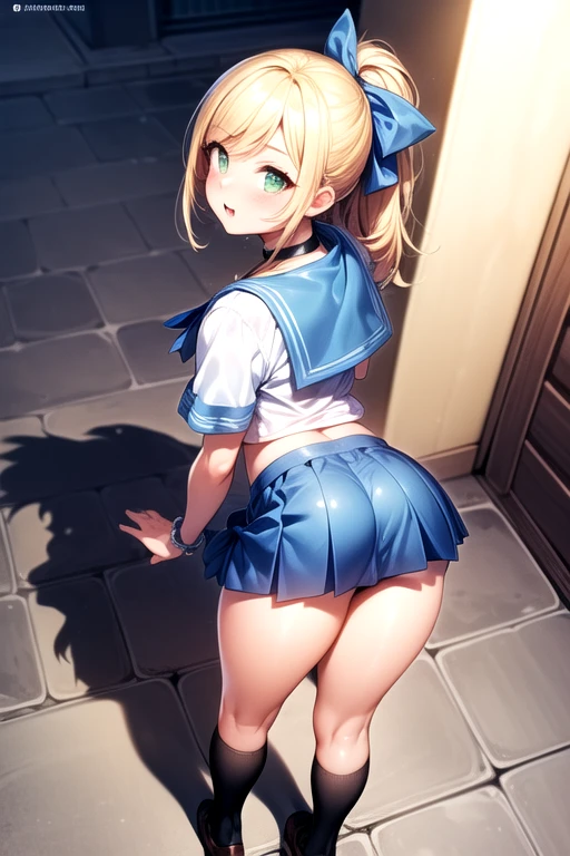 (((Lower Body、Shooting from below))、(((Accentuate your butt、Shiny underwear)))、Highest quality, 8k, masterpiece :1.3)), whole body, Sharp focus :One Girl,Glowing Skin,SSexy pose,Highest quality,Tabletop,shape,Very delicate and beautiful,Hmph,8k壁紙,wonderful,In detail,Official Art,Very detailedなティッカーUnity 8k壁紙,Unbelievably ridiculous,Large file size,Very detailedな,High resolution,Very detailed,Beautiful detailed girl,Realistic,X-ray,The queue is full,(((Sailor Warrior Uniformini skirt)))、(((Big Breasts、blonde、Her hairstyle is twin tails.)))、(((night、Rooftop)))、Stand upright、Cleavage , ((長いblonde))、ailor Warrior Uniforms、Sexy pose、Her hairstyle is twin tails.、both hands、kitagawa marin、Lace panties