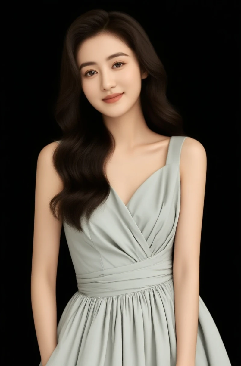Bright colors, beautiful style, high-quality illustrations, female chin holding hand position, elegant drawing, detailed illustration of clothing and facial features.