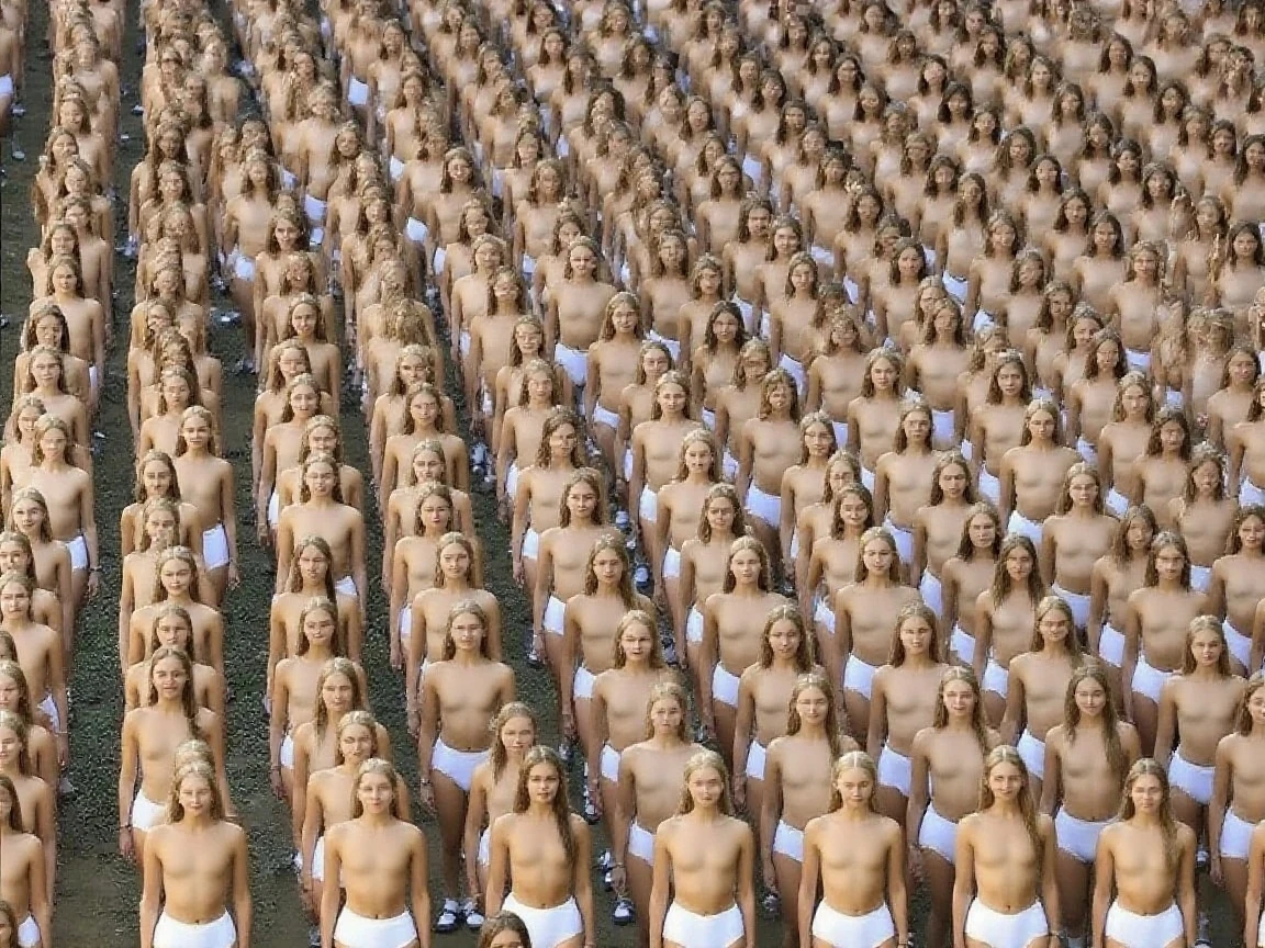 There are a lot of naked people on Red Square, complex scene, no emphasis, soft detailed lighting emphasizing the diversity and detail of the scene, posing, walking around the square, minding their own business, someone is washing windows, someone is dancing, singing, it’s all very detailed, Bright colors, complex details, very realistic