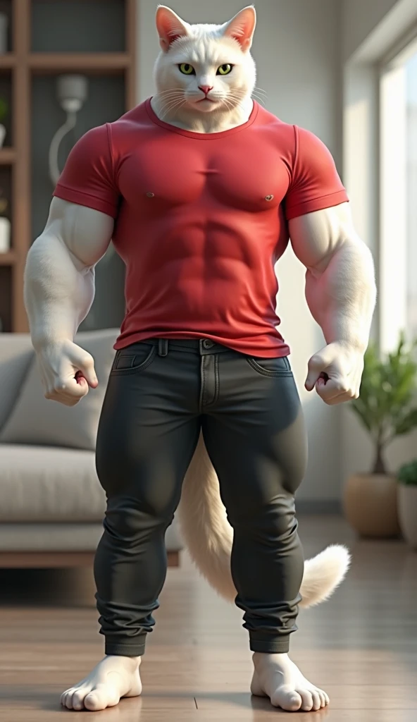 Hyper realistic photo of a hairy alpha male silverfox in his thirties, blue eyes, silver grey hair, licking his own biceps, heavy hairy body hair, hairy armpits, shirtless, broad and massive shoulders, hairy massive pecs, hairy massive hard abs, bodybuilder build, massive muscle lats, gigantic massive and hard biceps, gigantic massive trapezius muscle, highly detailed, HDR, 8K, High resolution, standing up in jeans short,
