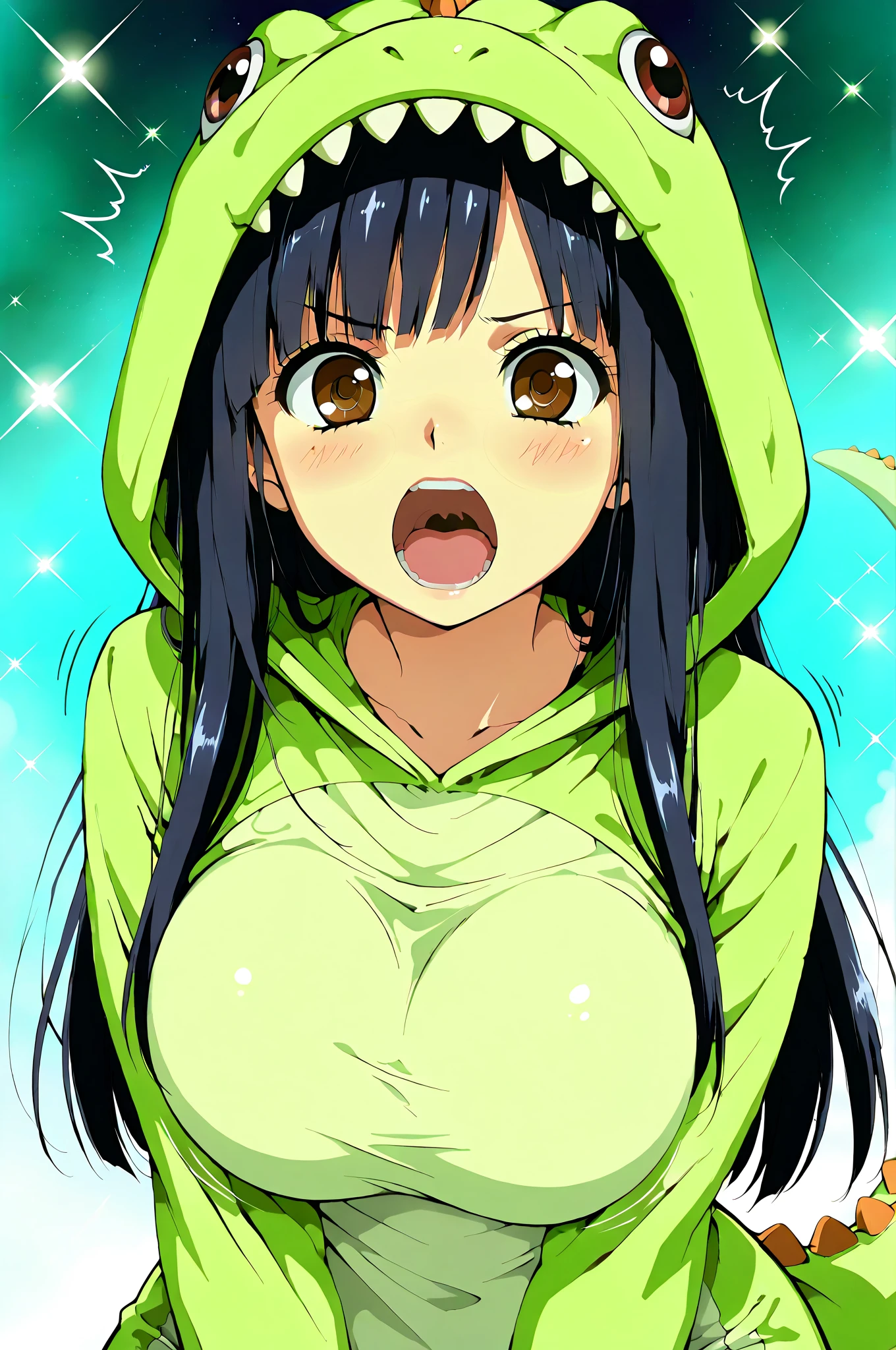 1boy, CC, big grin, vest, striped shirt, striped sleeves, paizuri, blush, breasts, (projectile cum),cum on body, cum on breasts, , cum on hair, facial, overflowing cum, covered in cum, hetero, (lying on the floor), male pubic hair, on back, (penis), pov, soaking wet, soaked in cum, sweaty, extended arms, nipples ,((show nipples)),medium , perfect , perfect nipples , perfect hands, perfect fingers, five fingers