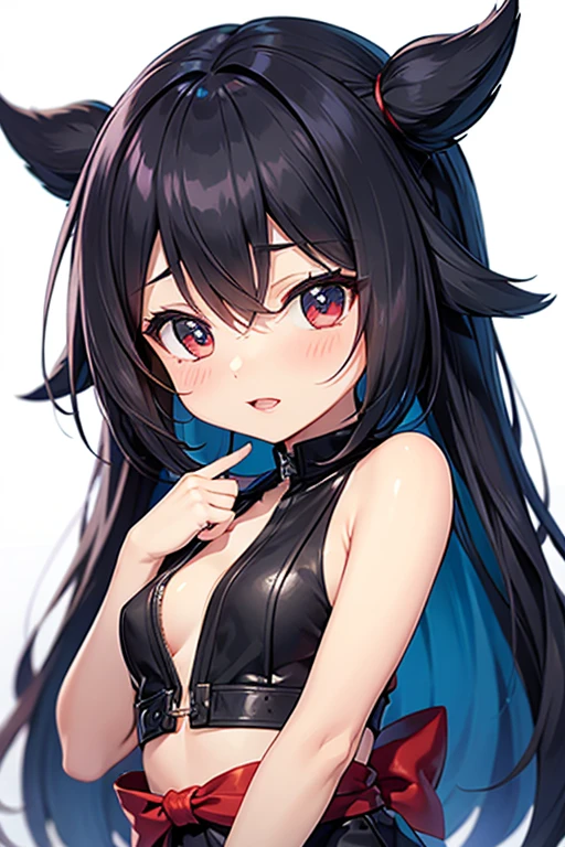 Perfect human body modeling, 1 girl, cute girl, pretty face, bitter smile, 12 years old, Beautiful black long hair, beautiful eyes, flat chest, small build, No muscles, white skin, Hot summer sun, Bikini with black cow print,