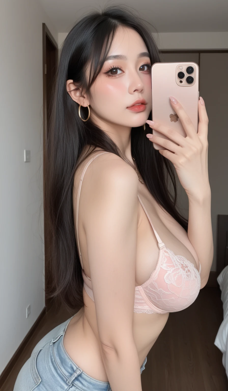 Araffe woman in white bikini taking selfie in bathroom, 2 7 years, 22 years old, 2 8 years, 21 years old, Age 2 9 years, 2 3 years old, 3 2 years old, 24 years old, sexy girl, sexy :8, 18 years old, jaw-dropping beauty