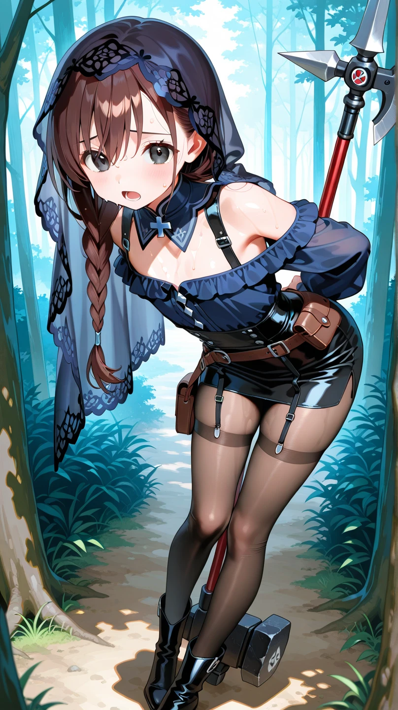 (masterpiece, highest quality:1.2), (Tsurime:1.2),
(face focus, close up of face, close up of face:1.2), Tsurime, 1 girl, Soryu Asuka Langley, alone、big breasts, blue eyes, crying face、torn school uniform, looking at the viewer, long hair, think back, Tokyo-3 middle school , orange hair, White shirt, from behind, wet shirt, short sleeve, , bangs, two side up, stage, legs stick out from frame, white socks, suspender skirt, blue skirt, blue dress, outdoors, dress, hair ornaments,Clothes severely torn
、((bondage))、((embarrassed look))、((full moon))、((Photo from below))、(((thigh high boots)))、((short hair hair))、((black long gloves))、((open your legs))、((black panties))、((land))、((nipple))