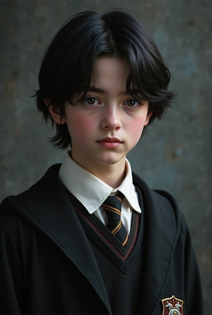 Absurdres masterpiece HDR high quality picture of a young random character from Harry potter portrait with a Tim Burton theme style