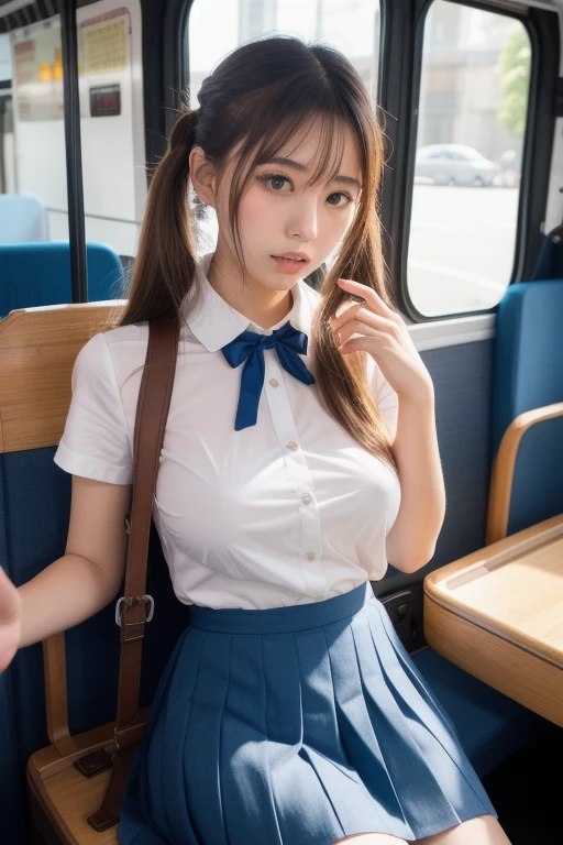 high angle shot、center view、nakedの女、Standing on a neon street at midnight、Asian woman in arafe in short skirt and bow tie、amazingly cute 、Show me your pants,take off summer clothes、naked、nude、Take off your Japanese school uniform、surreal 、女子高生の格好をしたnakedの女、surreal 、take off uniform, stop temporarily、Full body Esbian、nice skin、glowing skin、nice thighs、Shining thighs、shiny leg rack overknee socks、Japanese high school 、Nogizaka idol、inviting eyes,titsポロリ,服を持ち上げてtitsを見せます,半naked,,Lift the skirt to show your pants, white choker,Glossy appearance,super cute face,glossy lips,sweaty body,double eyelid,natural makeup,long eyelashes,shiny and smooth hair,black hair,twin tails,very long, long hair,curly hair,asymmetrical bangs,blue eyes,sunburned skin,center image,8K resolution,high detail,detailed hairstyle,detailed face,Great light,octane rendering,Full of energy,surrealな,perfect limbs,perfect anatomy,tits,take off your clothestitsを見せる,小さいtits,pink nipples,pink areola,small areola,nude,take off your clothes,lift the skirt,I'm not wearing pants,彼女は自分のtitsを揉む