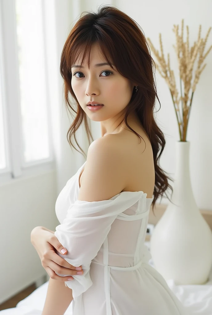 ((Highest quality)), ((masterpiece)), (detailed), Japanese,Beauty,Mature Woman