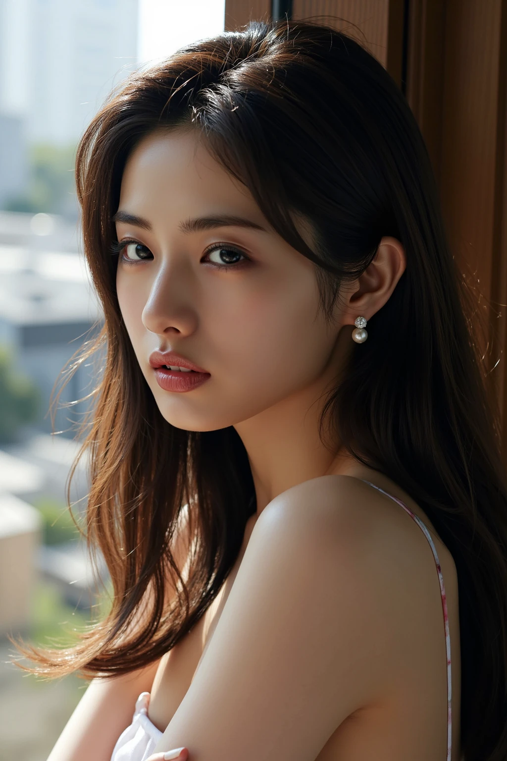 8k、RAW Photos。最high quality、high quality、Extremely detailed photos、Eye for detail、Super detailed face、Ultra-detailed hair、Ultra-detailed body、(photography lighting:1.3)、1 piece for the whole body、The face of a 30 year old.、Puffy eyes、Big eyes、Eyes in good condition。Brown eyes、Dark brown short hair、Good lips、Small lips、(Mid-chest:1.3)、Nice breasts、Natural Makeup、squat、Open your legs、Depiction of areola and nipple、Mekosuji and depiction of the pubic area、