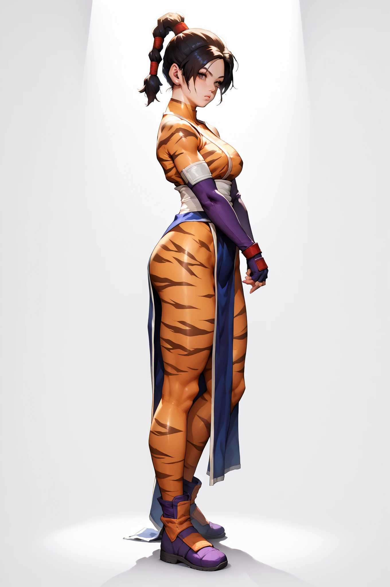 saiyan girl dragon ball z, realistic, super detail, 8K