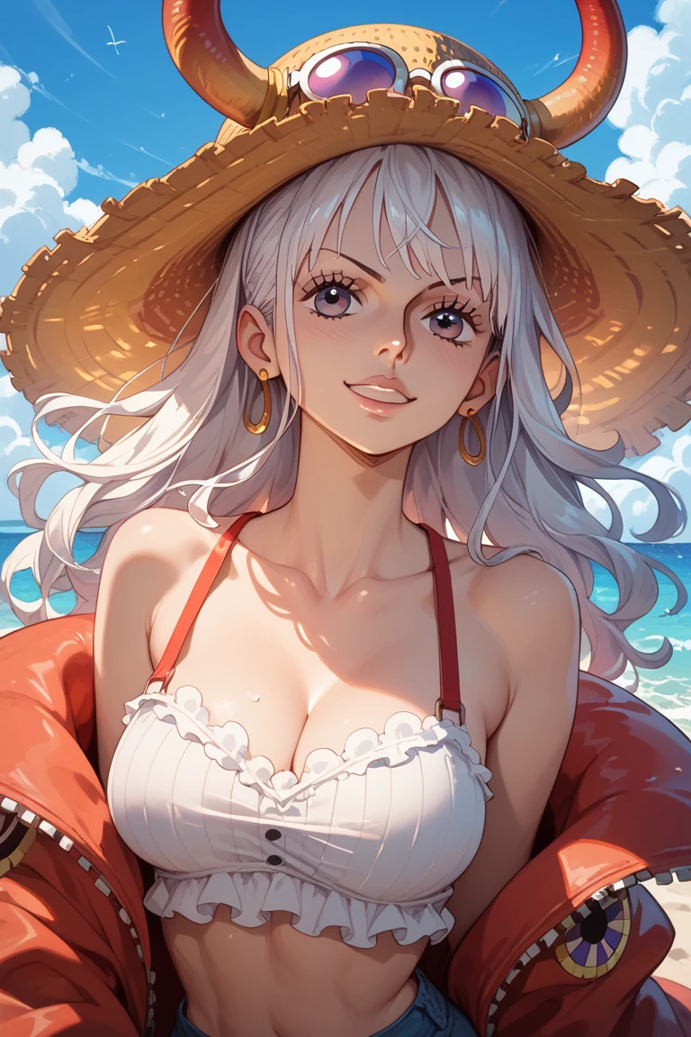 masterpiece, best quality, very aesthetic, ultra detailed, intricate details, 4k, anime style,
khyle, khyle., 1girl, solo, smile, antenna hair, bangs, cross, cross earrings, earrings, eyebrows visible through hair, hair ribbon, jewelry, long hair, mole, mole on breast, multicolored hair, silver hair, white hair, red hair, prinz eugen \(azur lane\), micro bikini,
upper body, looking at viewer, shadow, outdoors, beach, water, waves, ocean, <lora:Khyle_XL:1>,