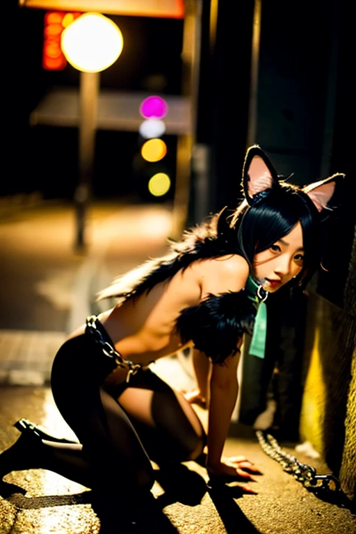Sexy Asian Beauty, Bunny girl, Leg spread