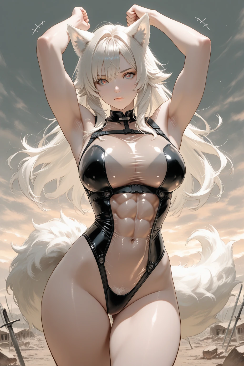 One women,
cute face, 8k, shy expression, (shy orgasm expression), (neko ears), 4k, perfect body, perfect anatomy, medium boobs.