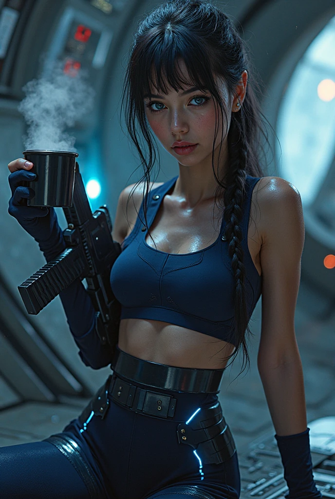 starwars girl, ripped clothes, sexy, perky breasts, wet --auto --s2