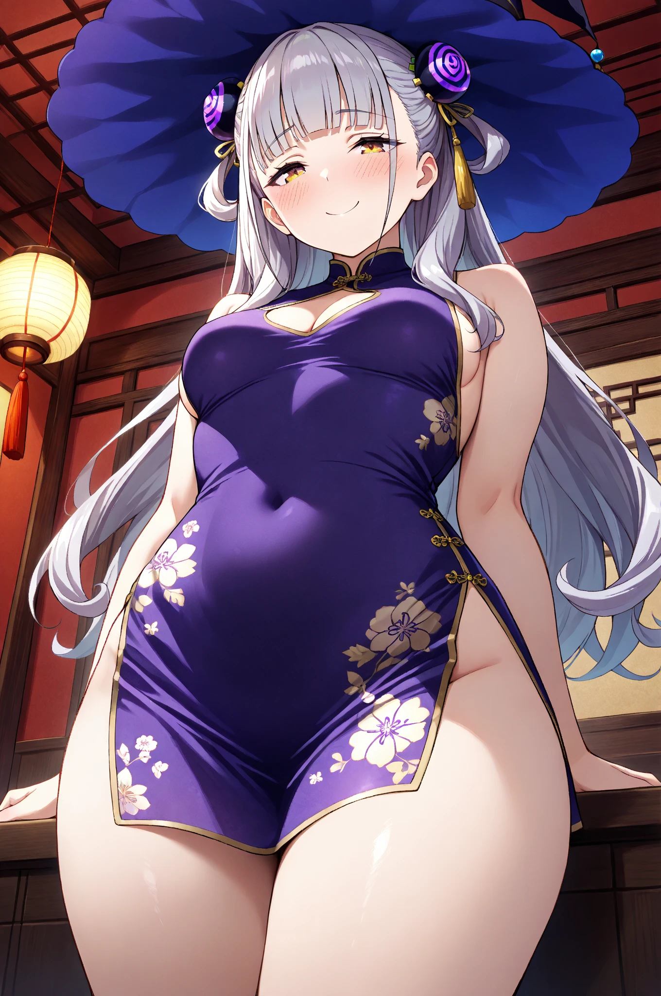 (masterpiece, best quality, highly detailed), 1girls, big belly, huge belly, art by kipteitei, round belly, chubby, curvy, belly grab, enormous belly, fat belly, thicc, bigger belly, really big belly, jiggly belly, glasses, japanese traditional clothes, tight breasts, ((long legs, tall)), high heels, smug face, ((full body)), (dominant)