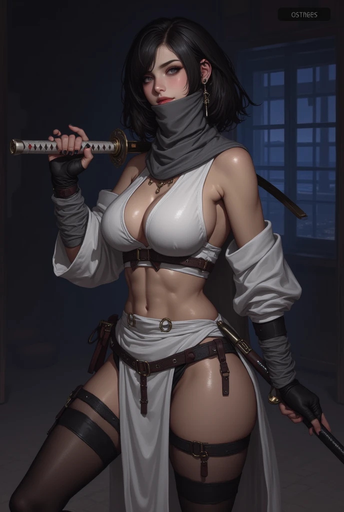 (best quality, masterpiece:1.2), photo of a female assassin,on spy mission,dynamic pose,holding weapon,cute,expressive eyes, (excited,furious:1.3),naked,pussy, ethereal lighting, soft and otherworldly light, fantasy elements, (dark fantasy art:1.2),inspired by dark souls, by Jin Homura, hyper detail illustration, style of giger, yoshitaka amano, alena aenami and android jones, | fine detail anime, from berserk, ilya kuvshinov, pencil drawing,outline,linework, (nsfw,uncensored:1.2),artistic,retro artstyle, poignant atmosphere, hauntingly captivating,epic,zoomed,colorized,hentai manga,dynamic angle,dutch angle
<lora:DF_Fantasy_Drawing:0.75> <lora:m99_labiaplasty_pussy_2:0.2>