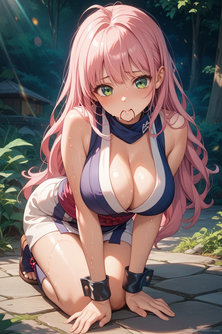 ((highly detailed)), nikke, pepper, perfect human hands, (great breast:1.1),masterpiece, best quality, ultra-detailed, glistening shiny, glowing light, ray tracing, HDR, deph of field, (perfect face, detailed face, detailed eyes,perfect hands,perfect fingeredium boobs:1.2),8k,HD,ultra realistic face,ray tracing,perfect lighting,best quality, ultra-detailed, shiny eyes, (looking at viewer, smile:1.1), ((1girl:1.2)),cowboy shot,thicc,streaked_hair,((pink gradient hair)),multicolored eyes, gradient eyes, (glowing eyes:1.5), mascara, (fashion make up), parted lips,blush,cameltoe,all fouriddle of japanese countryside,japanese bridge,over the bridge,fireworks,night,river,cherry trees,dark blue sky),((super detailed background)), dynamic poses, ((8k wallpaper)), (mature female), face up, naked, sitting spreading legs, pussy juice