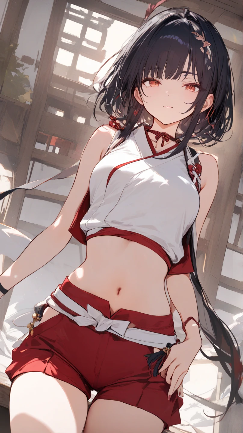 masterpiece, best quality,anime style, 1 girl,(((slender body))), (((small breast))),(((tennis uniform))),(((red tentacles bound the girl))), ((((restrained, arms behind back)))),((((cum)))), (beautiful face), (((short hair))), (((straight hair))), ((((brown hair)))),detailed beautiful skin, (perfect hands, perfect anatomy)