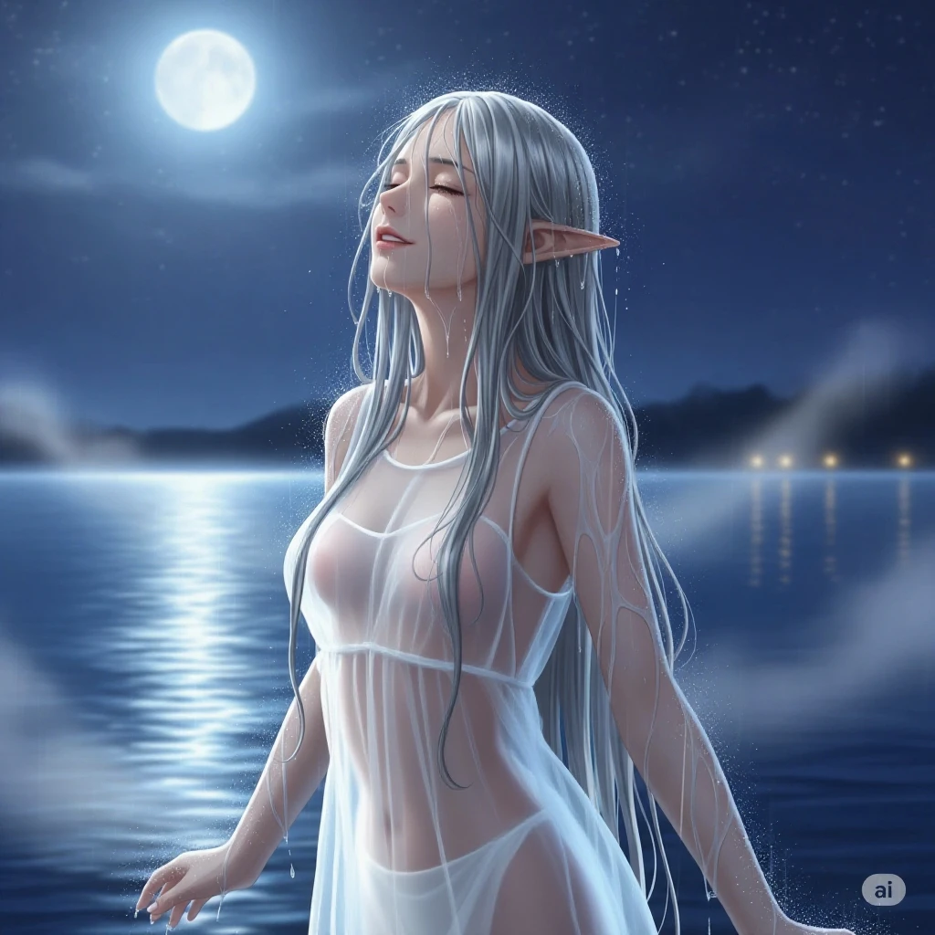 ((the Extremely Detailed CG Unity 8K Wallpapers)), masutepiece, Ultra-detailed, floating,,High resolution, The princess celebrates the first night of the newlyweds,Sexually suggestive, (Petite, ridiculously long gray hair, Princess, White Devil Taoism, Blue eyes, Blushing, Shy,natta,on top of a rock,Better exposure,Skinny Legs,Body with soft surface,Align your fingers,Open your crotch,Embarrassing full nudity,Chest exposed,Sleep in bed,hiding chest with hands,sprawl,Open mouth,fullnude,Open your crotch,M-shaped legs,Intense Sex,Rape sex,Disturbed pose,the body gets wet,pee,shot from top,Face of relief,sleep,dark ilumination(moonlights),Bumps on the face,sodden,Bukkake,
