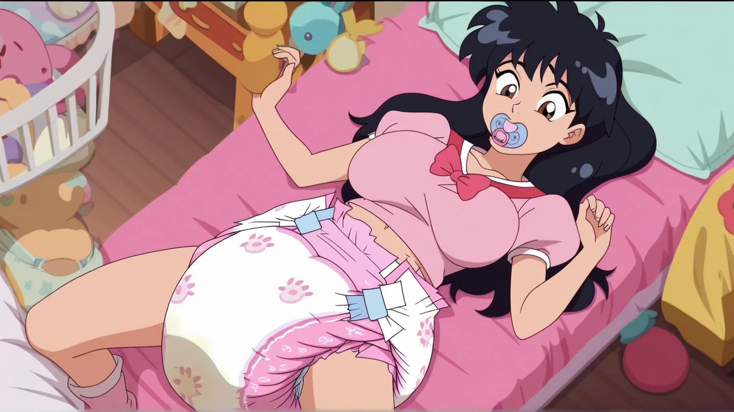 kyoko,score_9,score_8_upper,score_7_upper,sauce_anime,One girl,alone、Micro Bikini,Spread your legs,Lying down,Sad face,:d,arms_behind_return,rope、bondage、tie up、Rural landscape、Tie up、rope、Rural landscape、