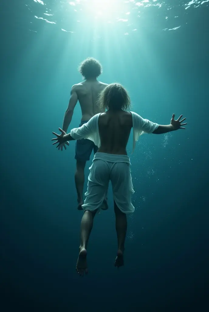 a slap deep underwater