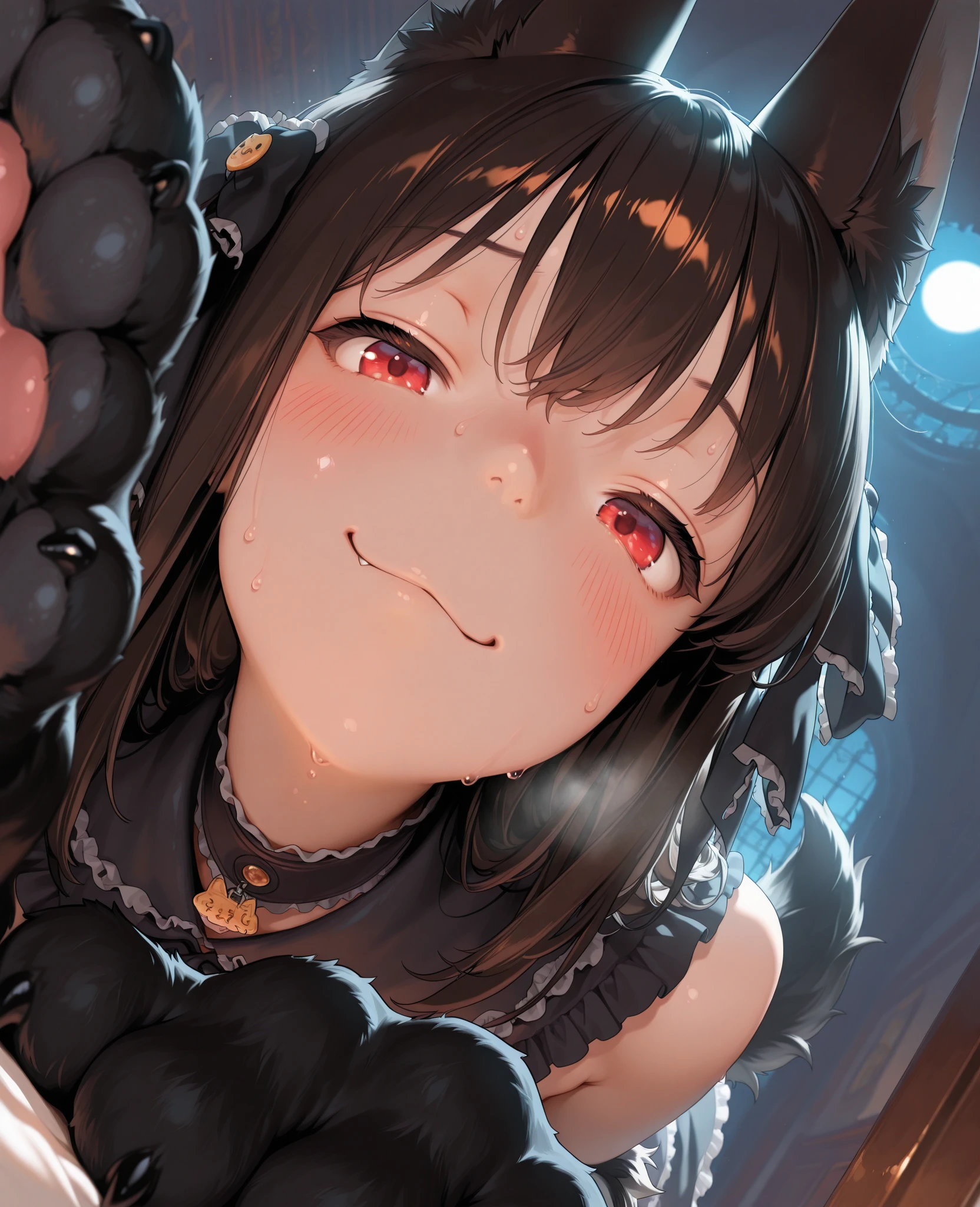 ((masterpiece, best quality)), high resolution,ultra detailed,8k,16k,detailed background, perfect lighting,detailed beautiful eyes, 1girl,solo,nsfw,embarrassed,blush,show off nipple,(steam,sweat:1.2),in heat,heavy breathing,saliva trail,look at viewer,(oral,screaming,show mouth:1.4),ahegao,face focus,portrait,(from above:1.4),(from front),chin up,seductive eyes,fisheye lens,be breathless,stick tongue out,half-closed eyes,kneeling,(cum on face,cum on tongue,cum on hair:1.2),
,kawaii,teenage,short stature,short body,medium breast,nicenature,
dress,brown hair,gray eyes,short twintail,seaside beach,sky