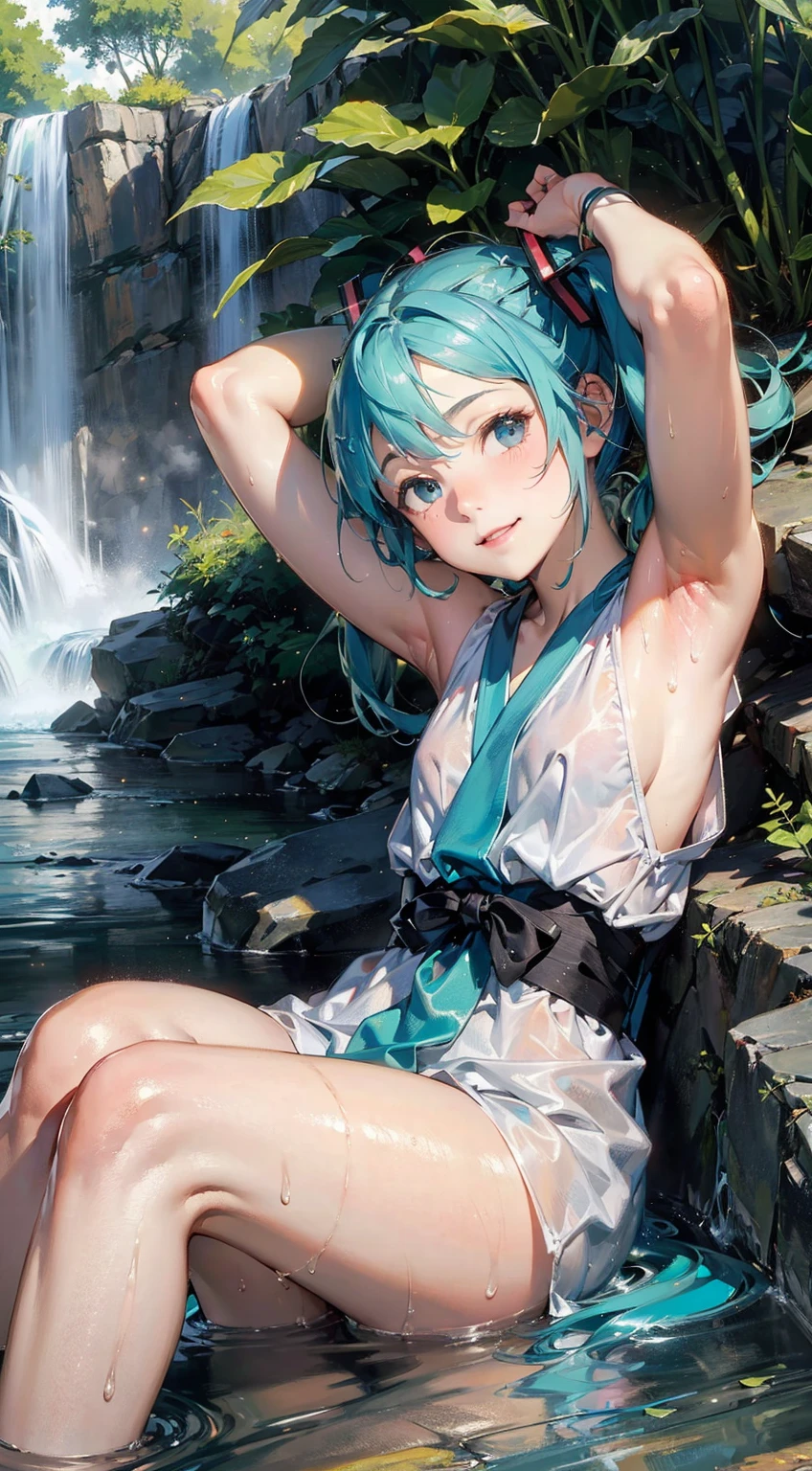 (Highest quality,4K,High resolution,masterpiece:1.2),Very detailed,Realistic,High resolution,anime,girl,Blue Hair,(Tiny micro bikini white swimsuit),Beautiful details,Beautiful lip detail,Wildflowers around her,wood々The sunlight shines in,Peaceful atmosphere,Vibrant colors,Soft Shadows,Dreamy Style,One Girl Solo, Ultra HD, (Sit on the ground with your hands back:), (Spread your legs as far as you can, Get down on one knee:1.3), (Very small and flat chest), (Thighs:1.5),(Tiny micro bikini white swimsuit), Poolside, At night, (Green fine eyes), (Leaning posture),(Full lighting),