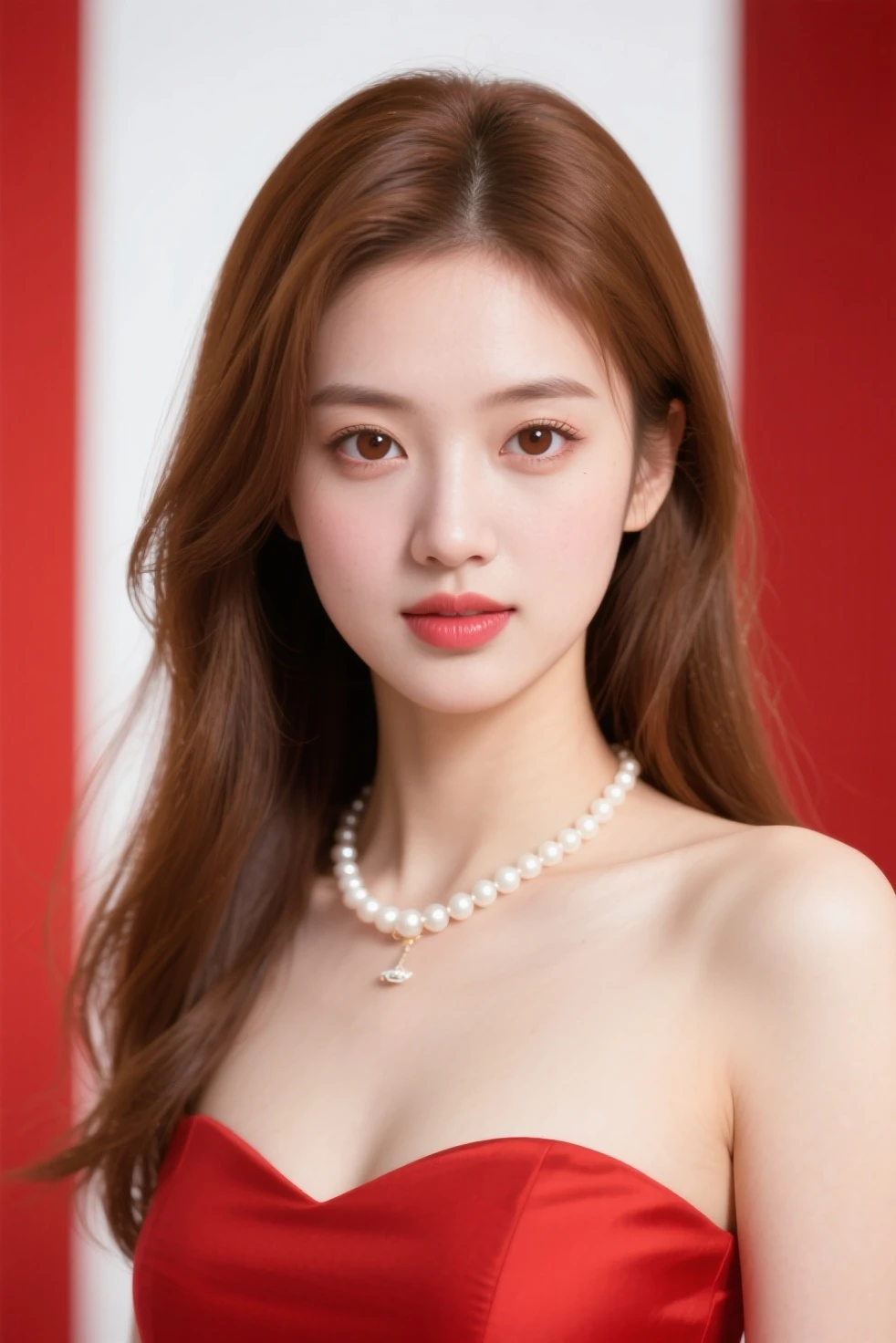 (((best quality))),(((ultra detailed))),(((masterpiece))),illustration, ((Olympic Opening Ceremony,in Paris,summer night,magnificent National stadium of France,Olympic flame, fireworks)),(crowded crowds of enthusiastic spectators:1.3),((a beautiful Chinese girl,solo)),((shoulder length straight hair:1.2)),((slim,thin)),((small breasts,flat chest)),(strapless red bra:1.3),excited expression, awe, celebrating, electric atmosphere, sense of pride, excitement, playing field, crowd energy, unity, camaraderie, representing China, historic event, memorable moment,((from front,close-up of face))