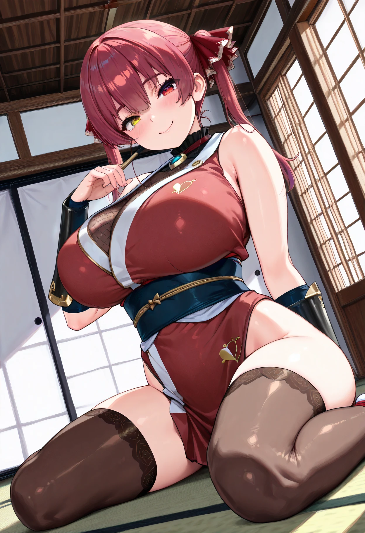 masterpiece,hentai, Naked Girls,favorite,Bounce and shake wildly,, 32K,Super detailed,Ultra-detailed,Vibrant breasts, Ryza outfit, loungewear, {{The biological weapon preys on the sleeping Liza and transforms into Liza, standing there.}}, Overall view, Town, NSFW