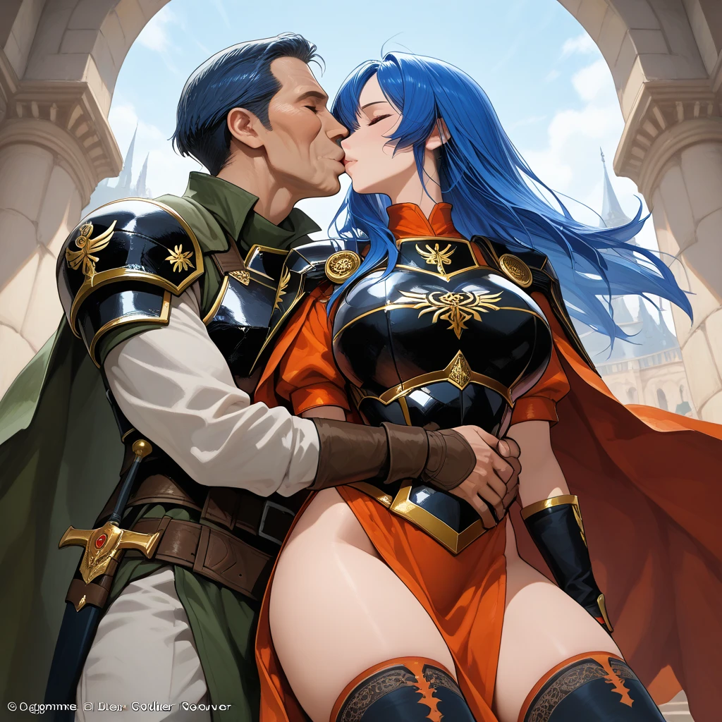 Malenia blade of Miquella from Elden Ring, Red hair, golden helmet, Sword, not visibles eyes. Sexy position. no background. Masterpiece, UHD