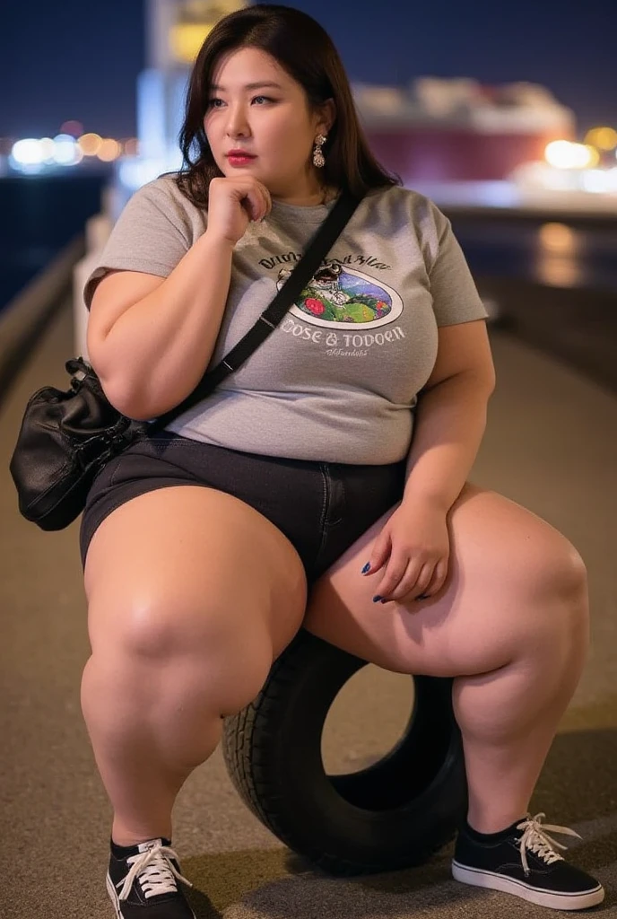 there is a woman sitting on the grass with a frisbee, she has a jiggly fat round belly, low quality photo, 3 0 years old woman, 30 years old woman, lorena avarez, profile photo, alanis guillen, very very low quality picture, photo taken in 2 0 2 0, leaked photo, large thighs, profile pic, Big, huge , no clothes, sexy, cute, no clothes, thick, bbw, chubby stomach, thick nipples, nipple piercings, large areola, hard nipples, piercing through shirt, busty, major cleavage, naked, ripping through top, spilling over sides, bra too tight, extra wide hips, fat bbw, showing off huge belly, fat stomach, fat bbw, big tummy, bare stomach, uncovered stomach, play with stomach, belly muffin top, belly hanging out of clothes, belly out, muffin top spilling over, no clothes, naked, big fat belly, belly fat spilling out, no clothes, NSFW, naked, thick ass, short, huge belly, short