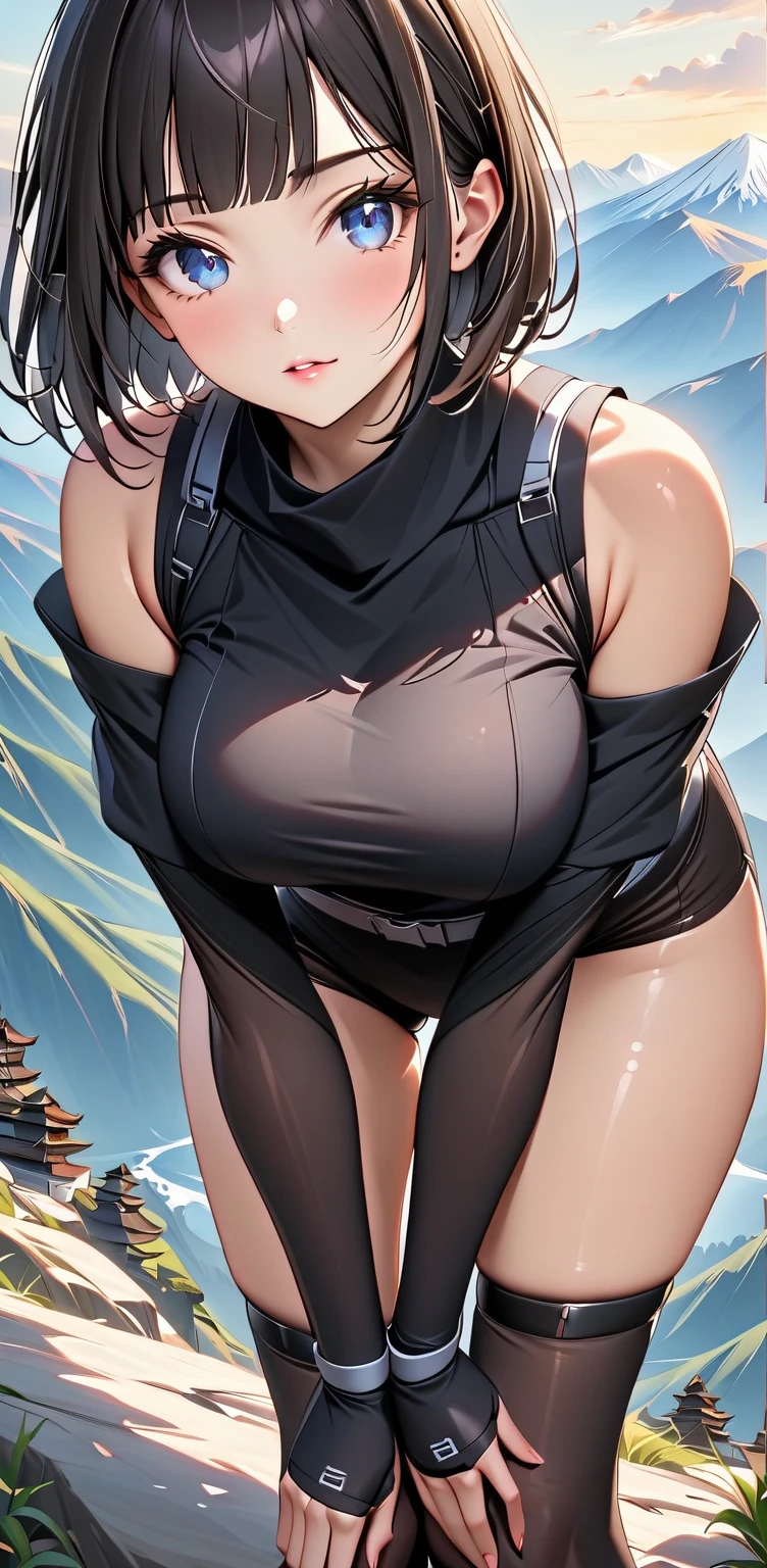 masterpiece, Highest quality,  Unreal Engine,  Super Resolution,  Very detailed, 

Beautiful woman, May, alone, blunt bangs, bangs, Long black hair, Vivid expression, Healthy Body, Beautifully detailed sweat glands, Smooth skin texture, Carefully drawn, Military rubber suit,   

(humidity:1.2), Beautiful Eyes, (Attractive face:1.2), (Beautiful Skin), (Big Breasts), Puffy nipples, (Sticky with sweat), In a dynamic pose,

In the world of Dragon Ball, Outdoor, In a desert oasis