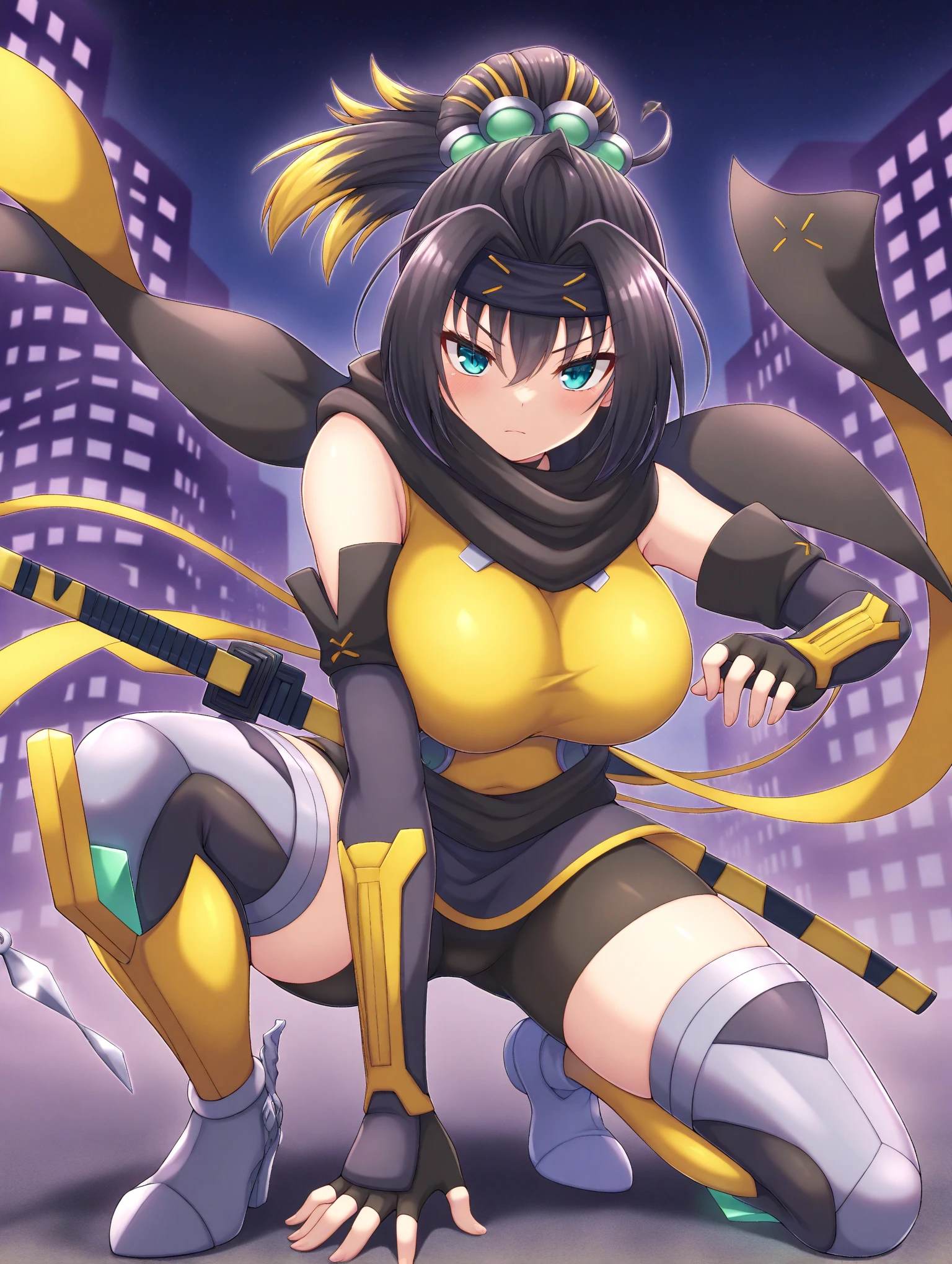 Transforms Kirito Kirigaya into a taller, female Insect Elite Pokémon character with big breasts and ass