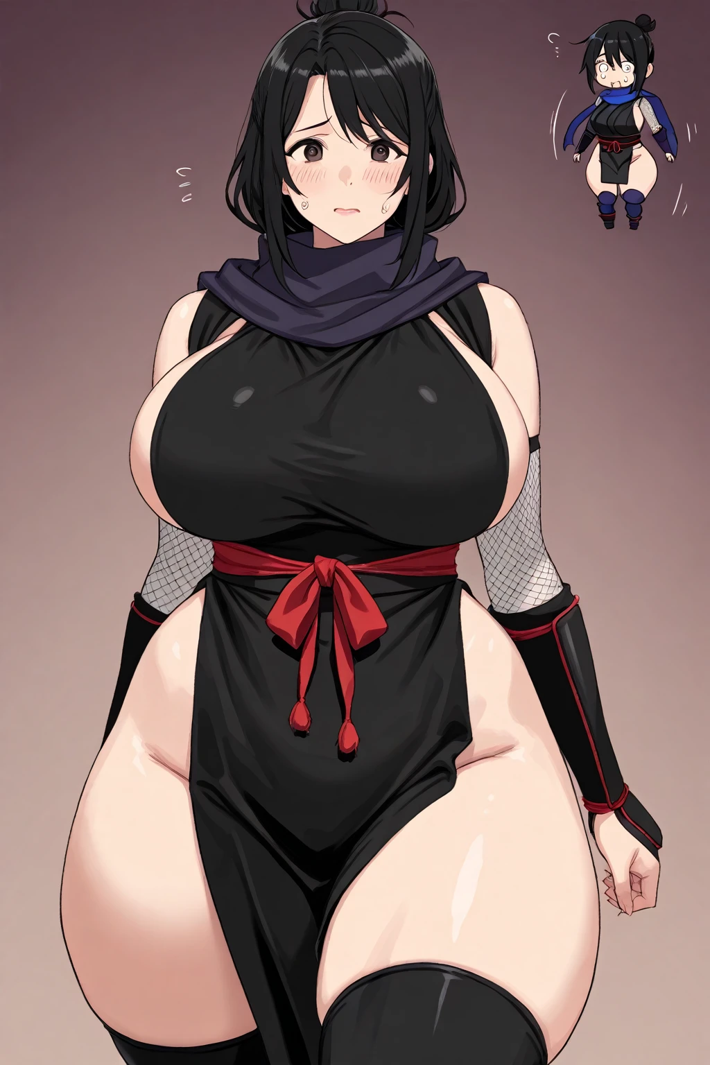 Maki Zenin, good, Wicked Smile, Large Breasts, Big Ass, Dark green hair　　Ahegao　Stimulates ejaculation　Bitch　　Big Ass　Spread your legs　Bunny girl