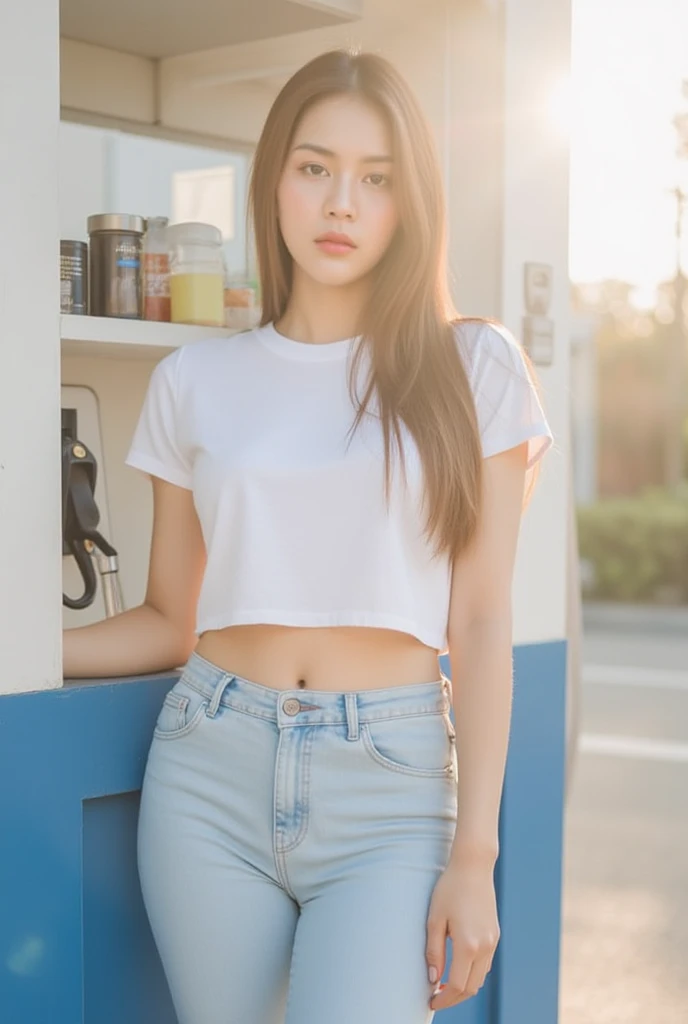 ulzzang-6500-v1.1,(raw photo:1.2), (photorealistic:1.4), beautiful detailed girl, very detailed eyes and face, beautiful detailed eyes, ridiculous, incredibly ridiculous, huge file size, super detailed, high resolution, very detailed, best quality, masterpiece, ((t-shirt)), illustration, very detailed, CG, unified, 8k wallpaper, amazing, fine details, masterpiece, Best quality, very detailed CG uniform 8k wallpaper, face light, movie lighting, 1girl, 16 years old, long white hair, side split, (big breasts), ((no panties)), (glasses), (dynamic pose), (sexy pose), ((camel toe))), (half), (pantyhose)), ((black hip skirt)), (bent knees))))))