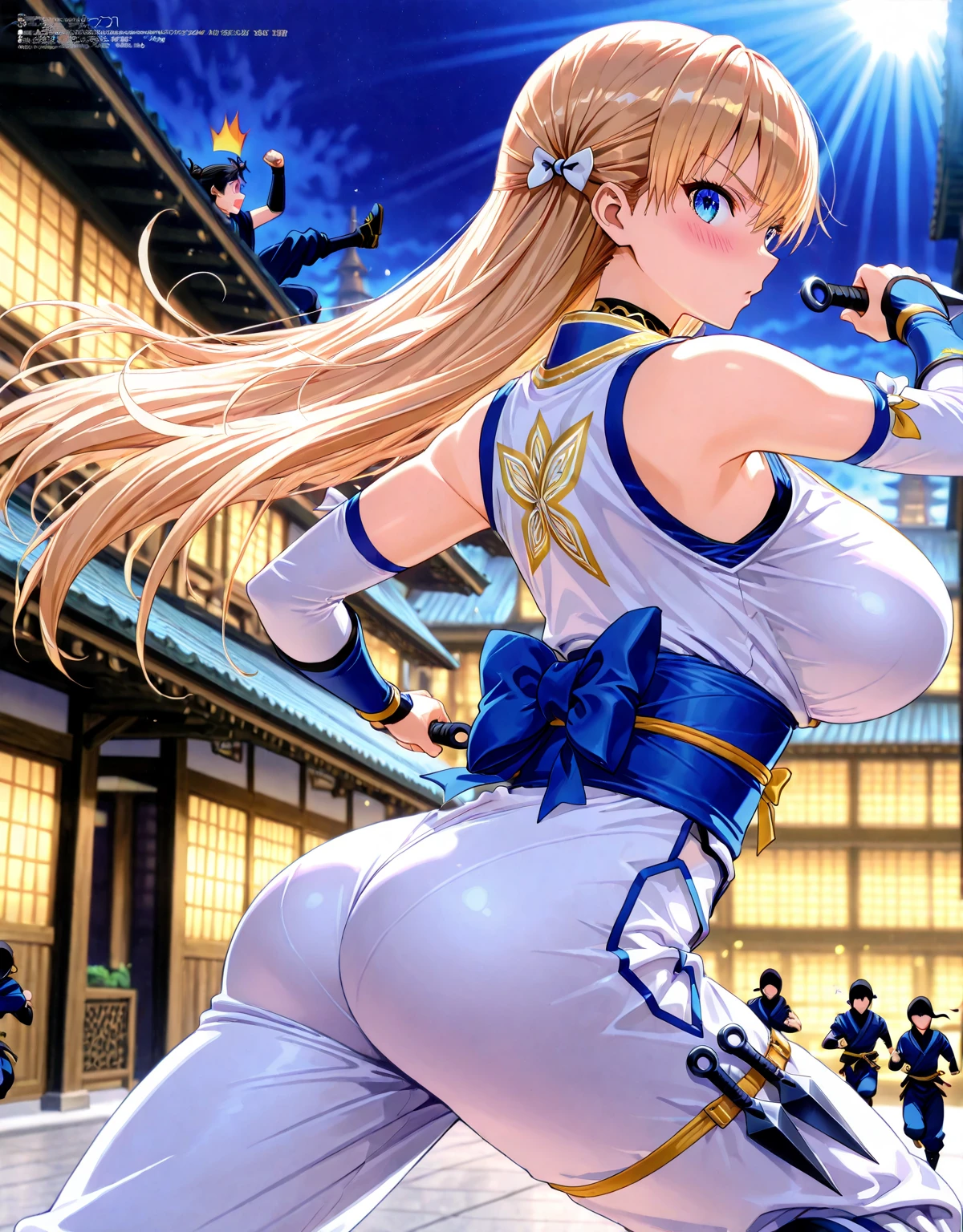 A group of female adventurers set in a medieval fantasy world.3people々,Dancer、 (At the pub), Mr...々Hairstyle, Harem, night, detailed aspects, Polka dots are good, Very short pleated mini skirt with embroidered pattern, Seduce, No sleeve, armor 、Shoulder Armor、Showing panties、Big Breasts、Big Ass、wide waist、Roll up your skirt