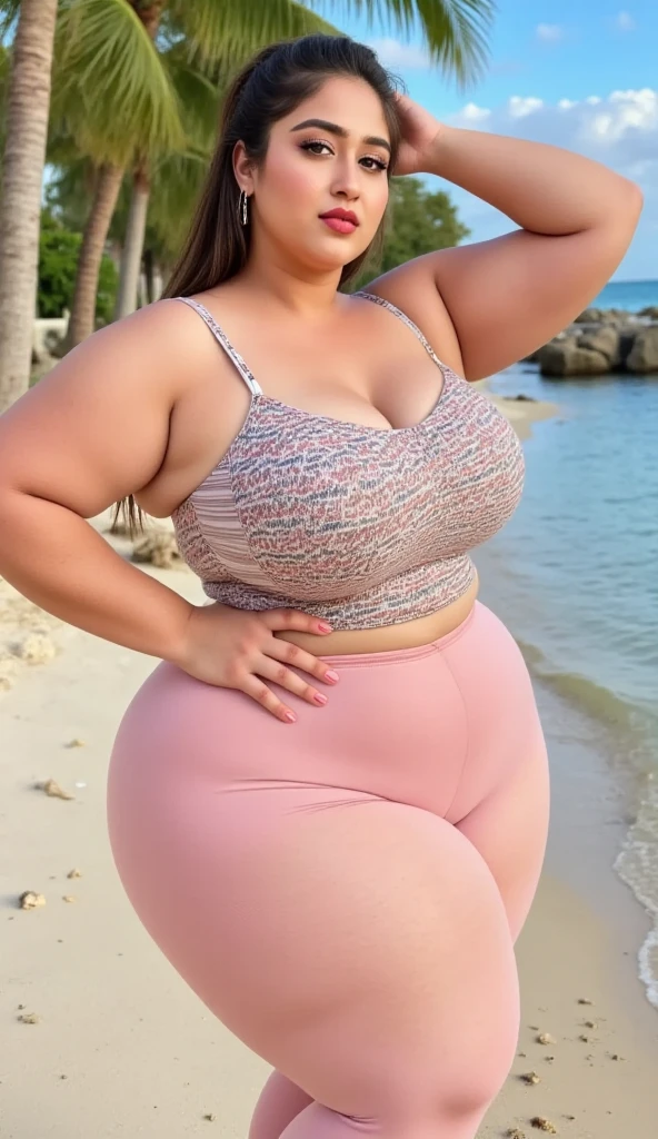 Raw, bestquality, masterpiece, Ultra-realistic, ultra-detailed, korean, hijab, big eyes, moaning deliciousness face, teeth seen, vomiting mouth, breasts, plump body, chubby, thick lips, wearing tight and wet pink tank top, sticking body, sitting with rubbish, at water and nasty back alley, full of rubbish background 