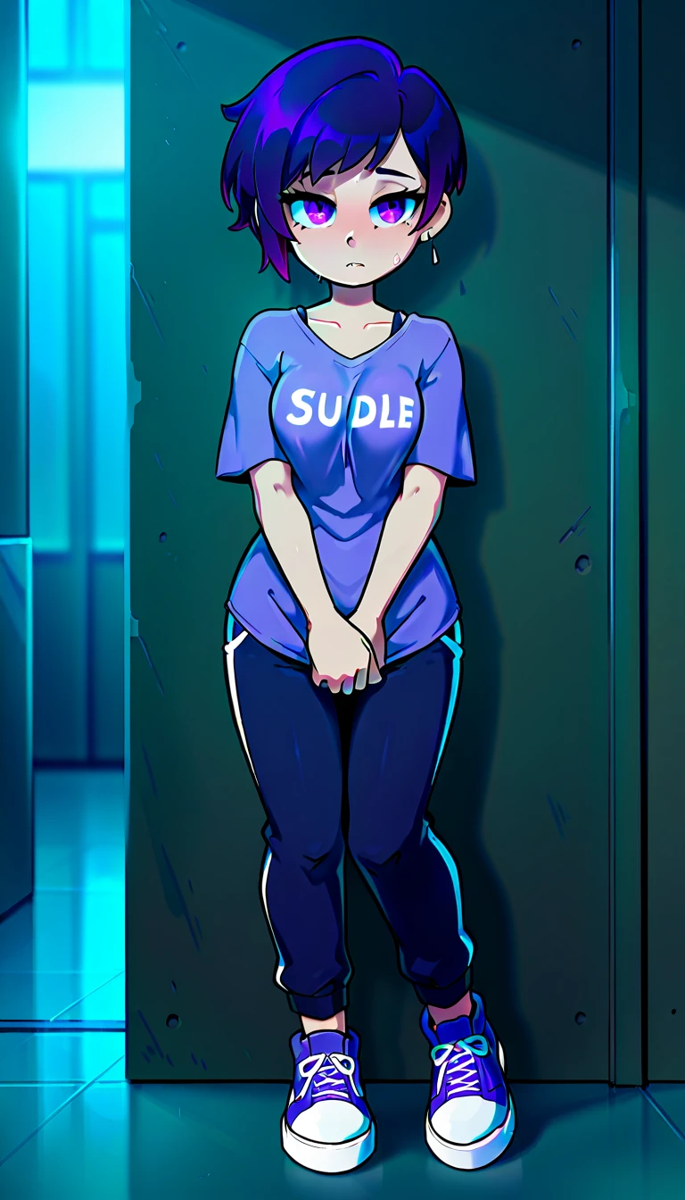 (nsfw:1.5)(masterpiece:1.4)、(Highest quality:1.4)１woman,(Full Body Focus)、((Highest quality))、(masterpiece)、(Realistic Shadows）、（Depth of written boundary）、（Intricate details:1.4）Angry Woman、Small body(On all fours:1.1)、１A naked man is inserting his penis from behind( (Bouncing breasts、Chest not aligned,Motion Lineotion Blur、trembling:1.2),(Scream:1.2)Tears in my eyes、(Right half of hair is pink：1.3)、(The left half of the hair is black:1.3)