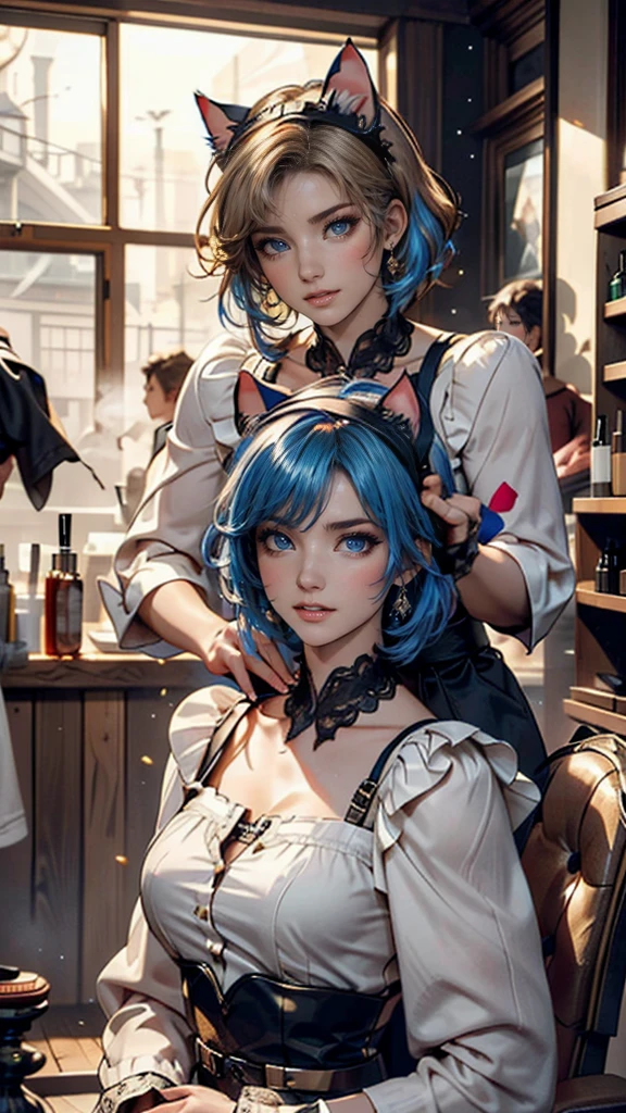 Martina Joanna painting depicting modern urban princess, portrait, minimalism, bold colors, sharply detailed, highly stylized anime illustration, hyper - detailed illustrations, modern, vibrant colors, ultra detailed, acrylic painting, trending on fanbox pixiv, palette knife and brushstrokes, Makoto Shinkai style jamie wit james gillyard edward hopper gregg rutkowski studio ghibli genshin influence, low poly, isometric art, 3d art, high detail, artstation, concept art, behance, ray tracing, smooth, sharp focus, ethereal lighting --auto --s2
