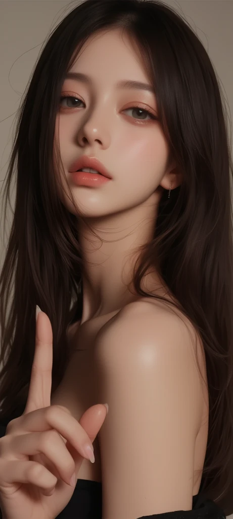 Portrait photo of 18 year old European girl, raw, Beautiful woman, Semi-open strawberry lip, Dimples, wistful look, (Extra long wavy brown hair), ((Detailed face)), ((detailed facial features)), (finely detailed skin), pale skin, (Detailed tech cyberpunk dress with deep neckline), Cyberpunk Megacity Environment, (cool color), moist, moist, Reflectors, (masutepiece) (perfectly proportions)(photos realistic)(Best Quality) (Detailed) photographed in a Canon EOS R5, 50mm Lens, F/2.8, nffsw, (8K) (Wallpaper) (Cinematic lighting) (Dramatic Lighting) (Sharp Focus) (Convoluted), Raw photo, Raw photo, Gigachad Photos, posing for camera, Black jeans, back arms, 8K UHD, Digital SLR, High quality, Grain film, 富士XT3, Film Stock Photo 4 Kodak Portra 400 Camera F1.6 Lens Rich Color Hyper Real TextureDramatic Lighting Art Station Cinestir800 Tungsten Unreal Engine Trend, toughboy style, Ultra Focus Face, Intimidating, in a fighting position, Short messy hair, muscular, Ruptured veins, bead、(((fullnude)))