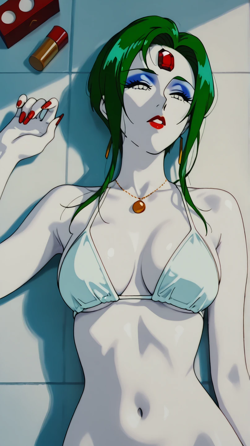 a cartoon picture of a woman with green hair and a big breast, seductive anime girl, oppai, fubuki, tatsumaki from one punch man, nami one piece, commission for high res, rogue anime girl ayanami rei, beautiful alluring anime woman, digitally colored, oppai proportions, breasts covered and sfw, succubus in sundress portrait