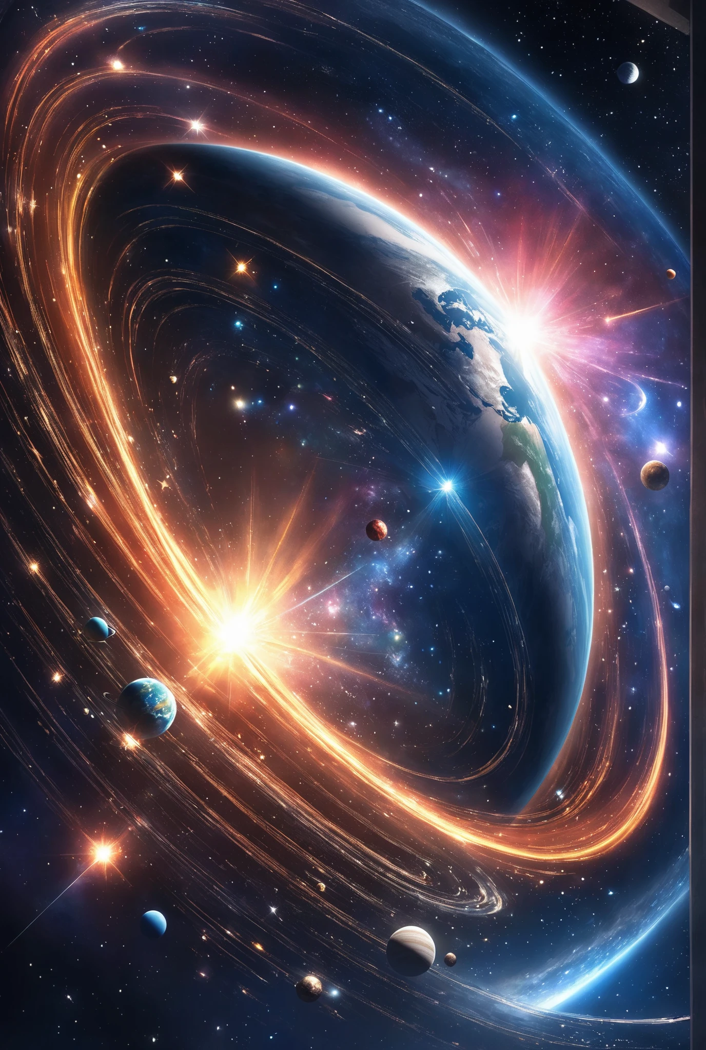 深いSpaceの中で、the moment the star's species begin to shine,そのLightは周りの暗闇を切り裂き、新しいlifeの可能性を示す,around that star、unknownのplanetが回り、そこにはまだ見ぬlifeの種が眠っている,Mystery的な世界高品質,8K,Ultra Fine Depiction,photographic realism,high dynamic range,Studio Lighting,Ultimate Details,Professional,Vivid colors,bokeh effect,Fantasy,Space,planet,Light,Mystery,unknown,life,astronomy,Digital Paint