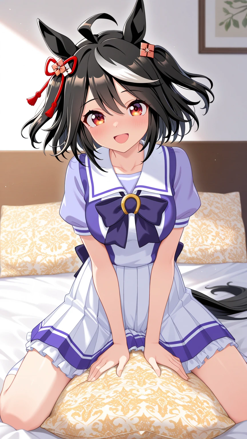 Cute Japanese girl in a lolita sexy sailor suit